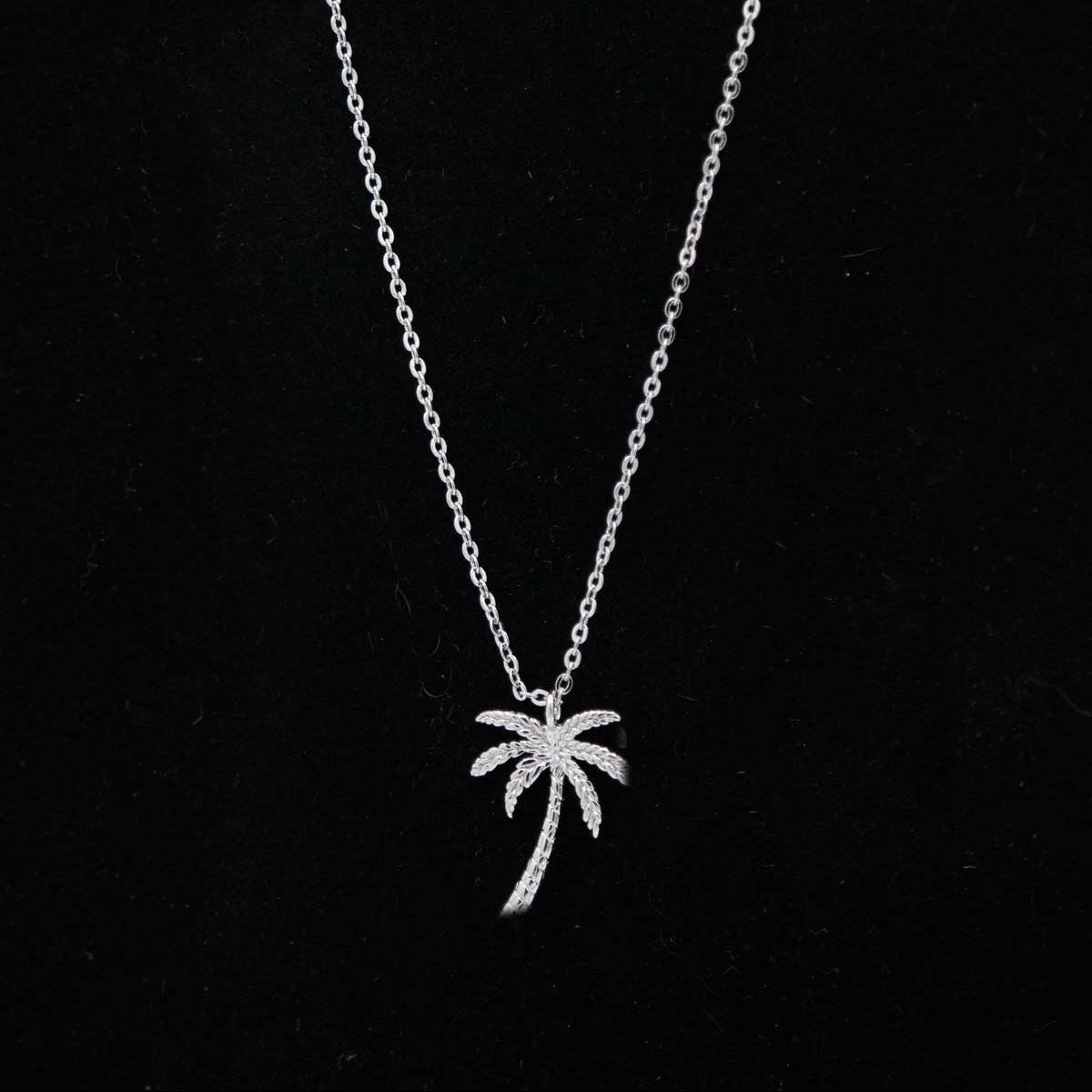 Pura Vida Brass Palm Tree Necklace