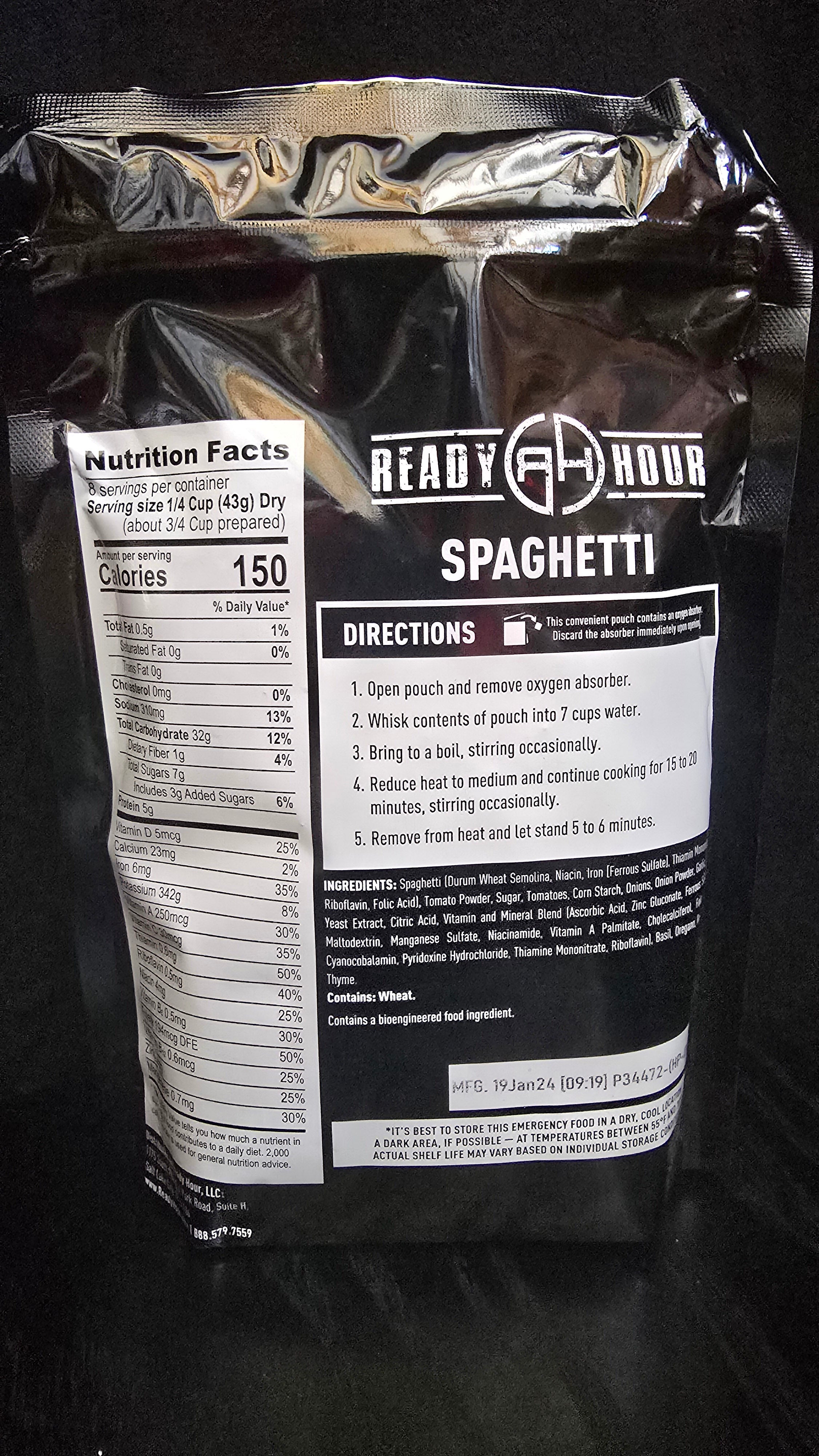 Ready Hour Emergency Meal Entrées