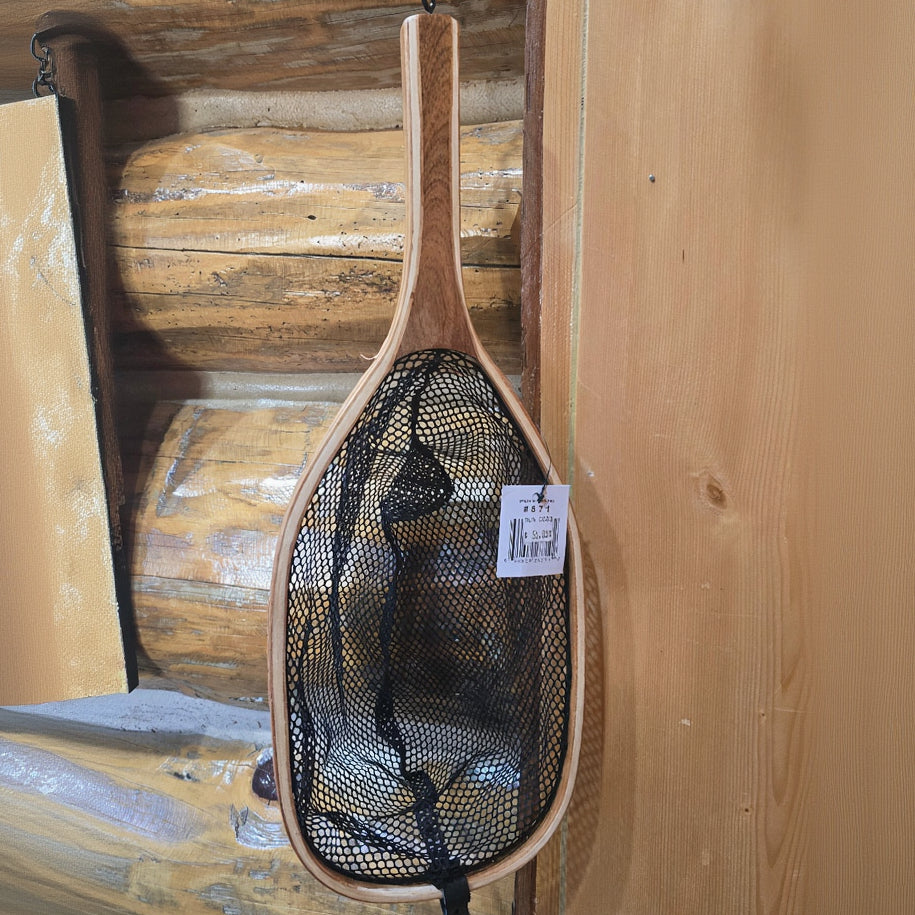Handheld Wooden Fly Fishing Net