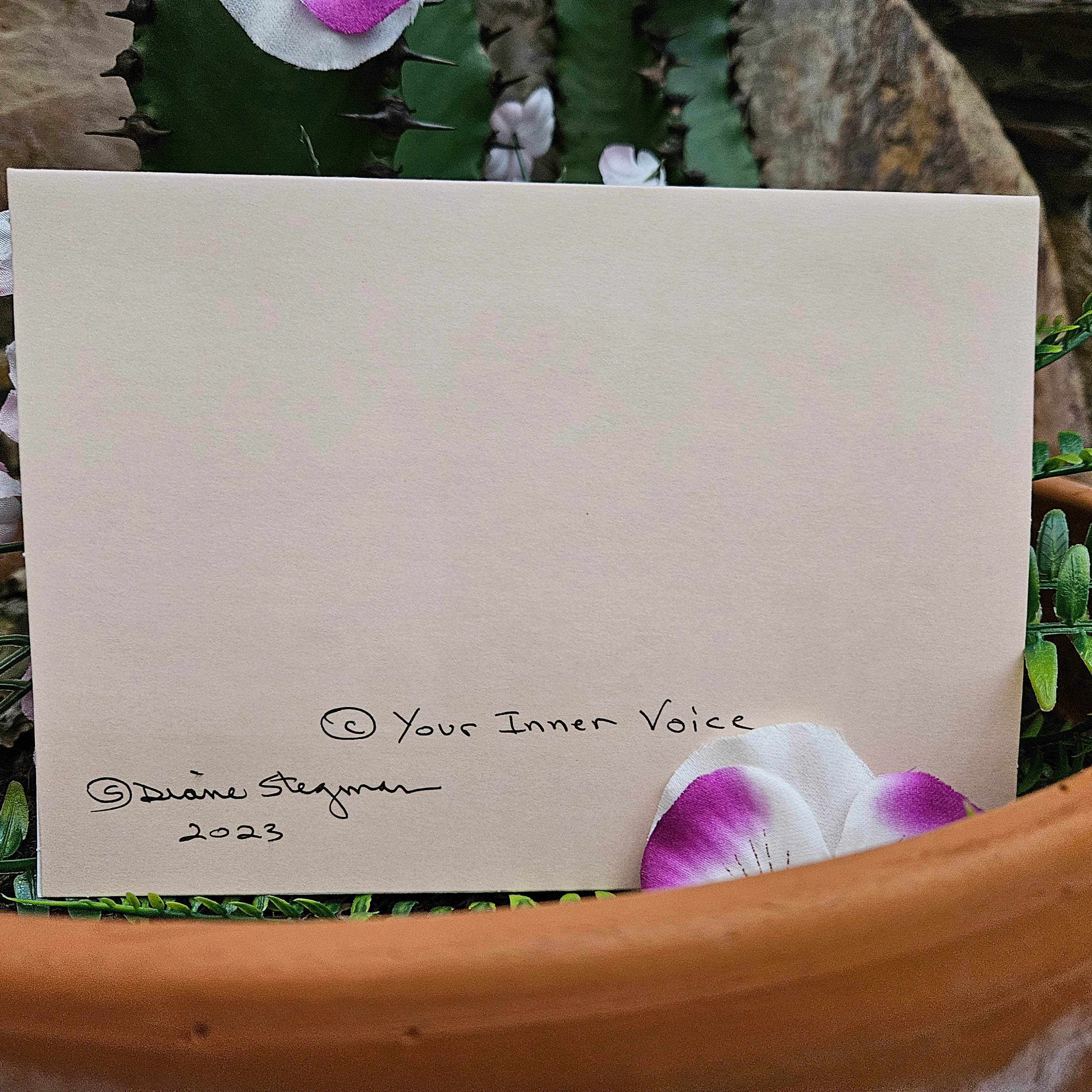 Beautifully Hand Crafted Custom Created Greeting Card Series by Diane Stegman "The Devil's Garden"