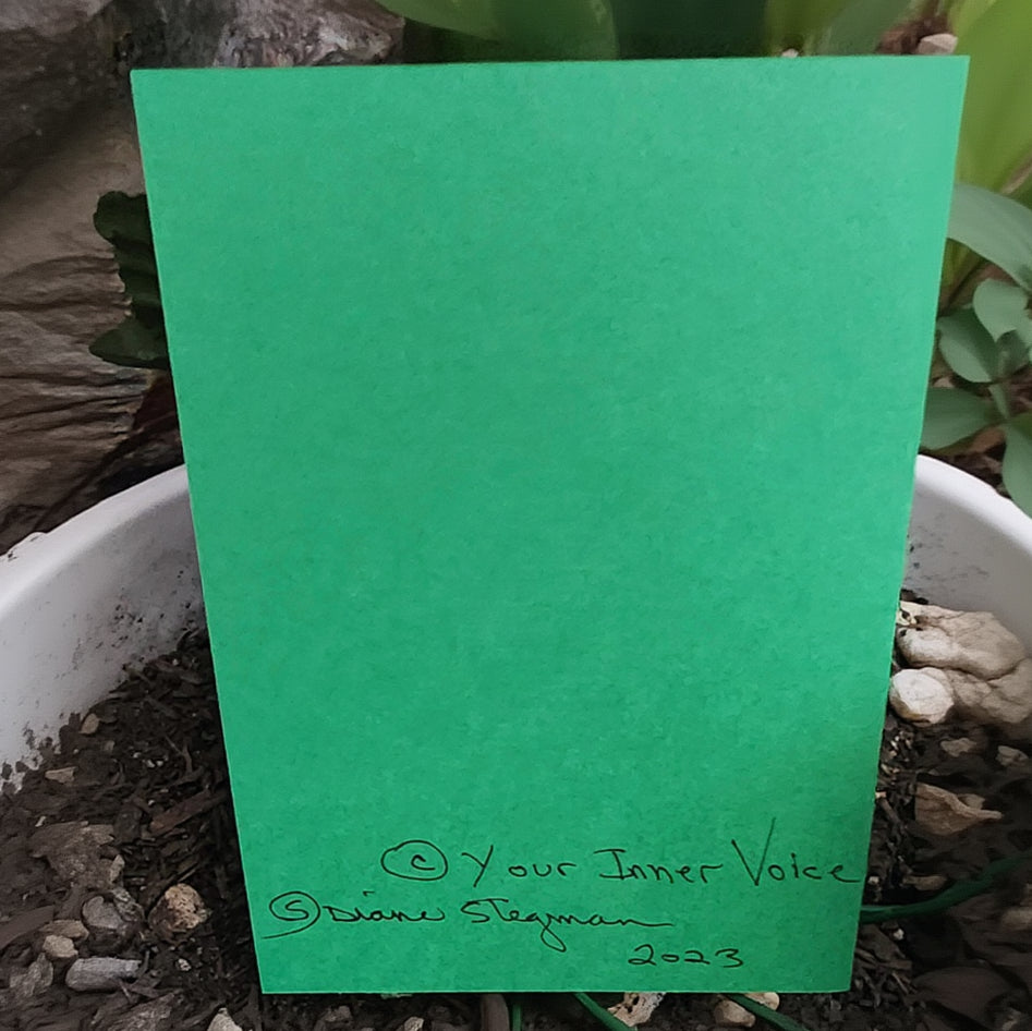Beautifully Hand Crafted Custom Created Greeting Card Series by Diane Stegman "Horse Crippler Cactus"