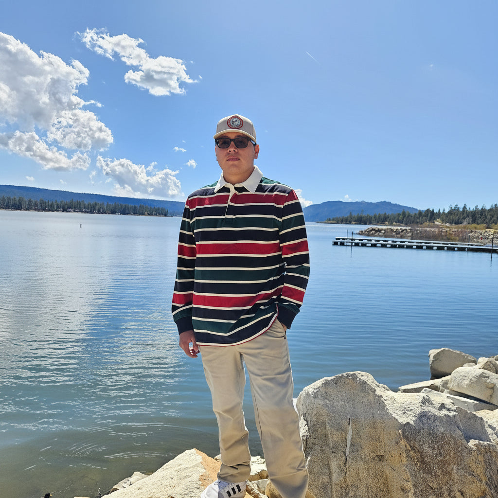 Pendleton Decker Rugby Ranger Stripe Long Sleeve Shirt