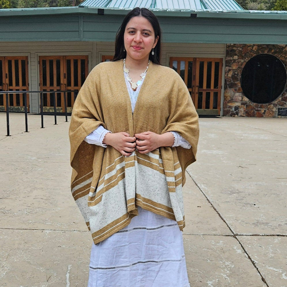 Soft Surrounding Leonie Boho Topper Wrap Camel Colored