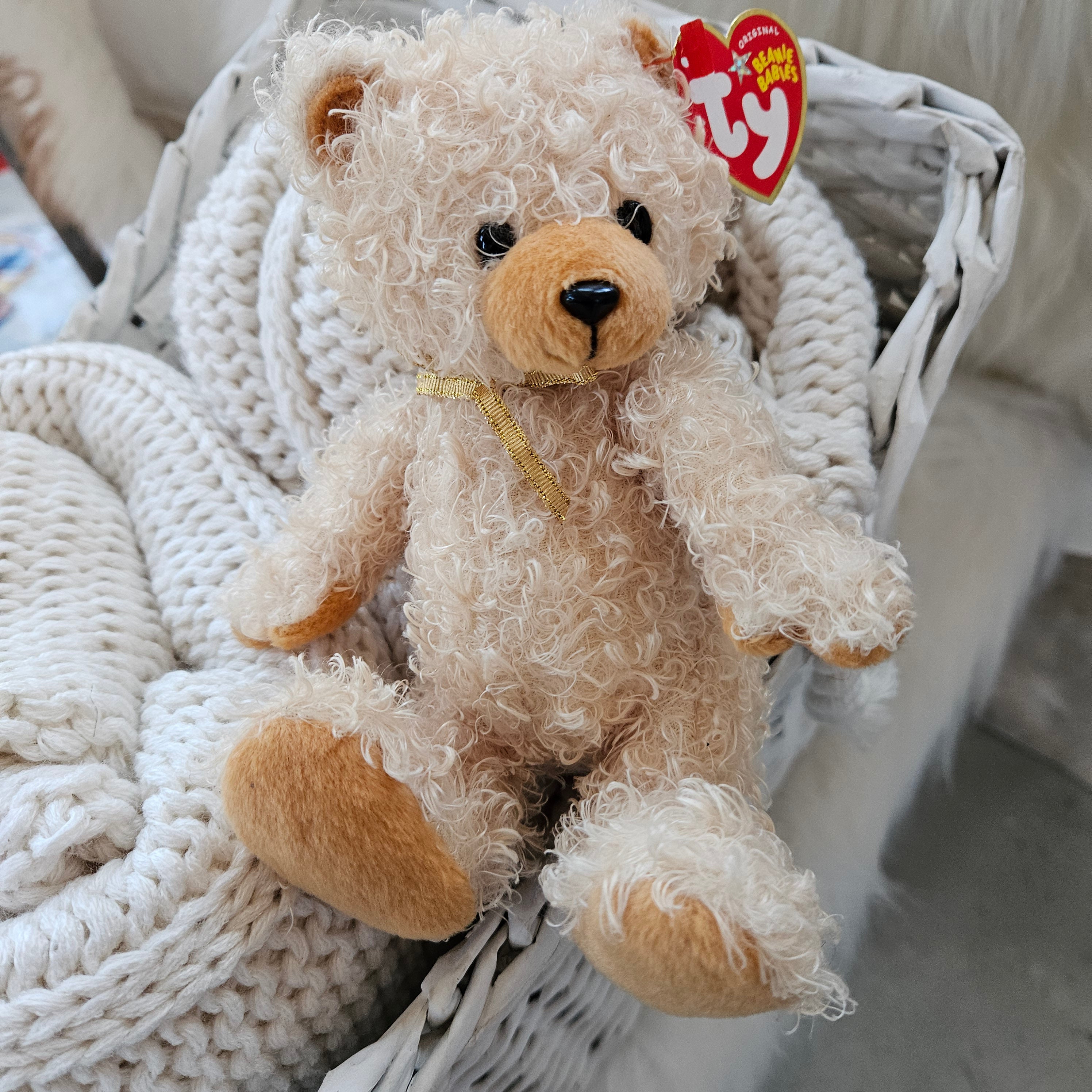Ty Beanie Babies "Curls the Bear"