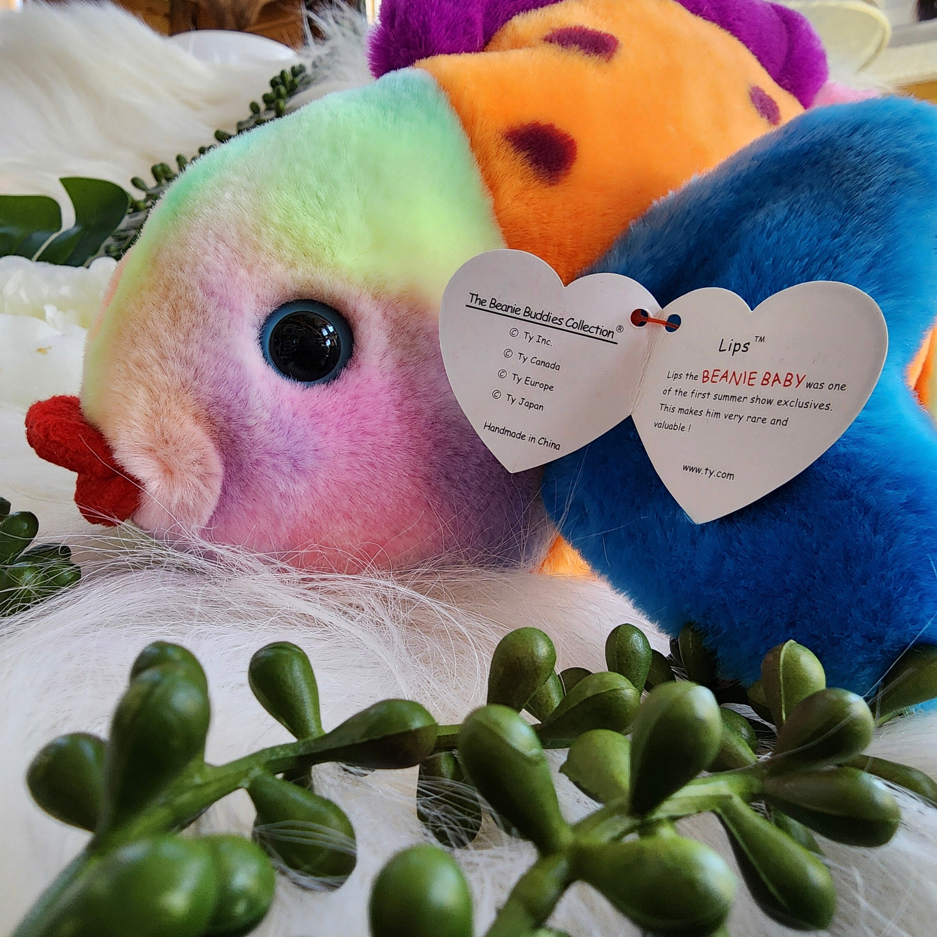 Ty Beanie Babies "Lips the Fish"