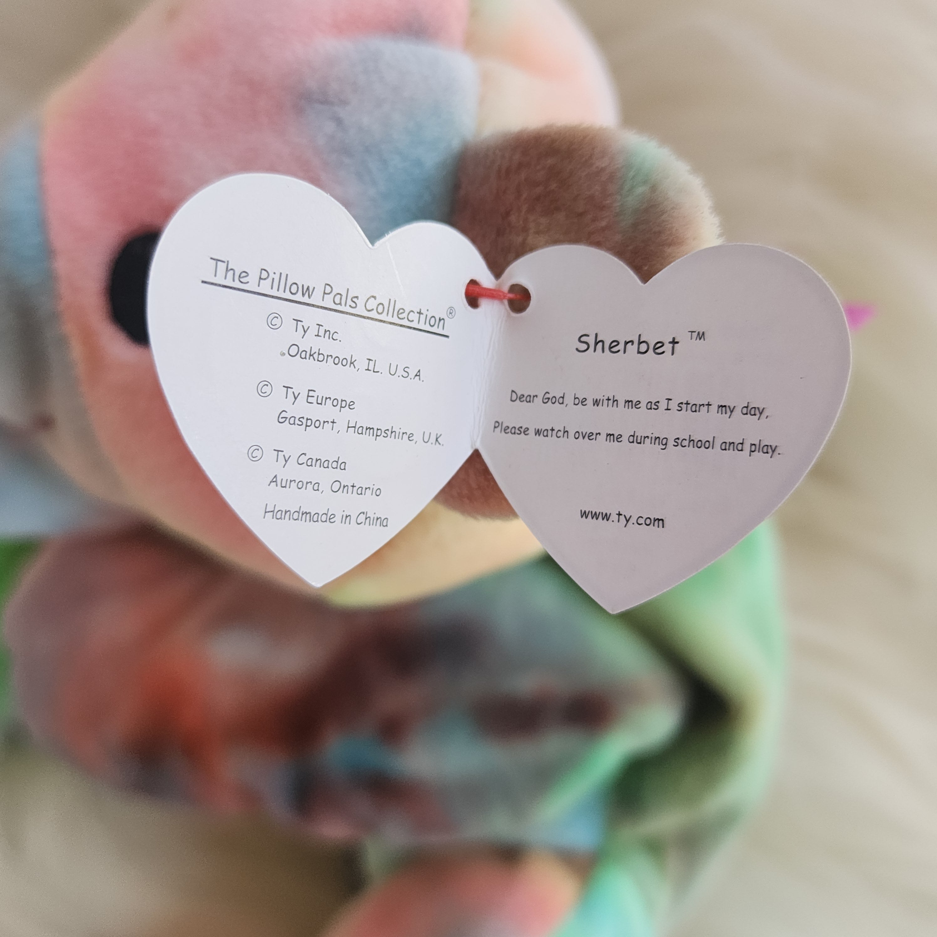 Ty Beanie Babies "Sherbet the Bear"