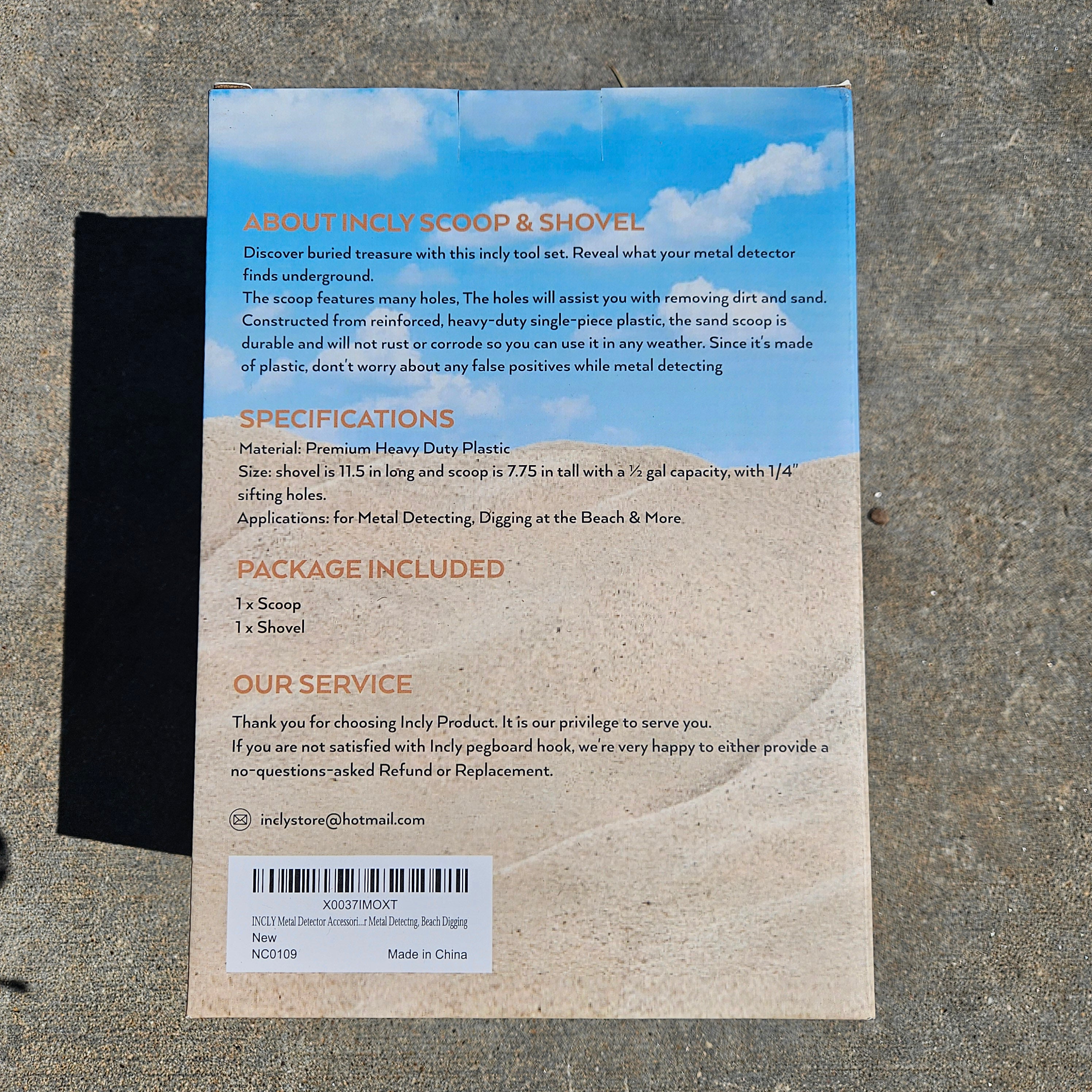 Incly Sand Scoop and Shovel Metal Detector Accessories