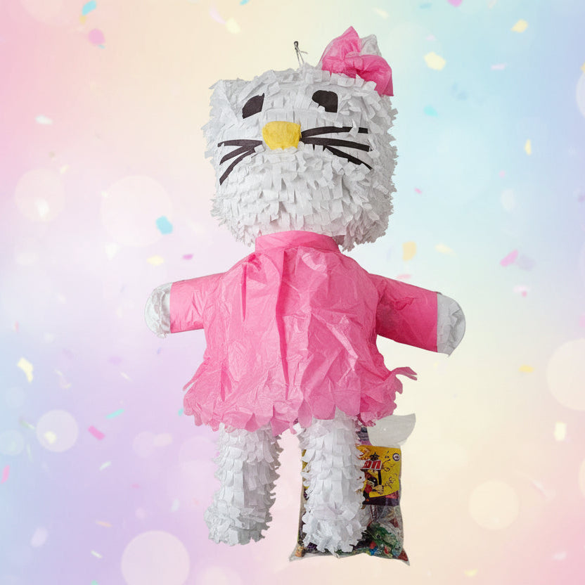 Hello Kitty pinata with a pink dress
