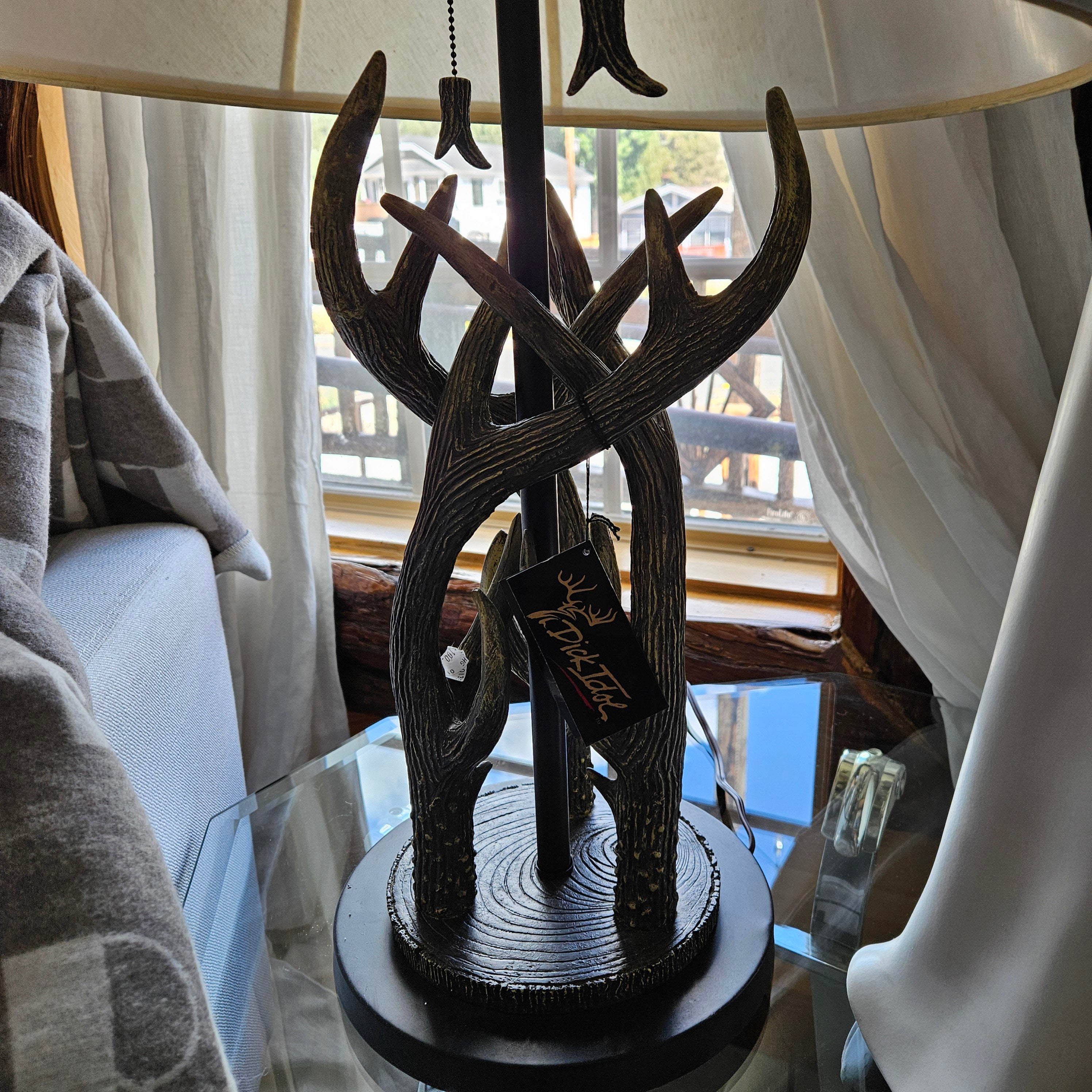 Dick Idol Faux Antler Lamp