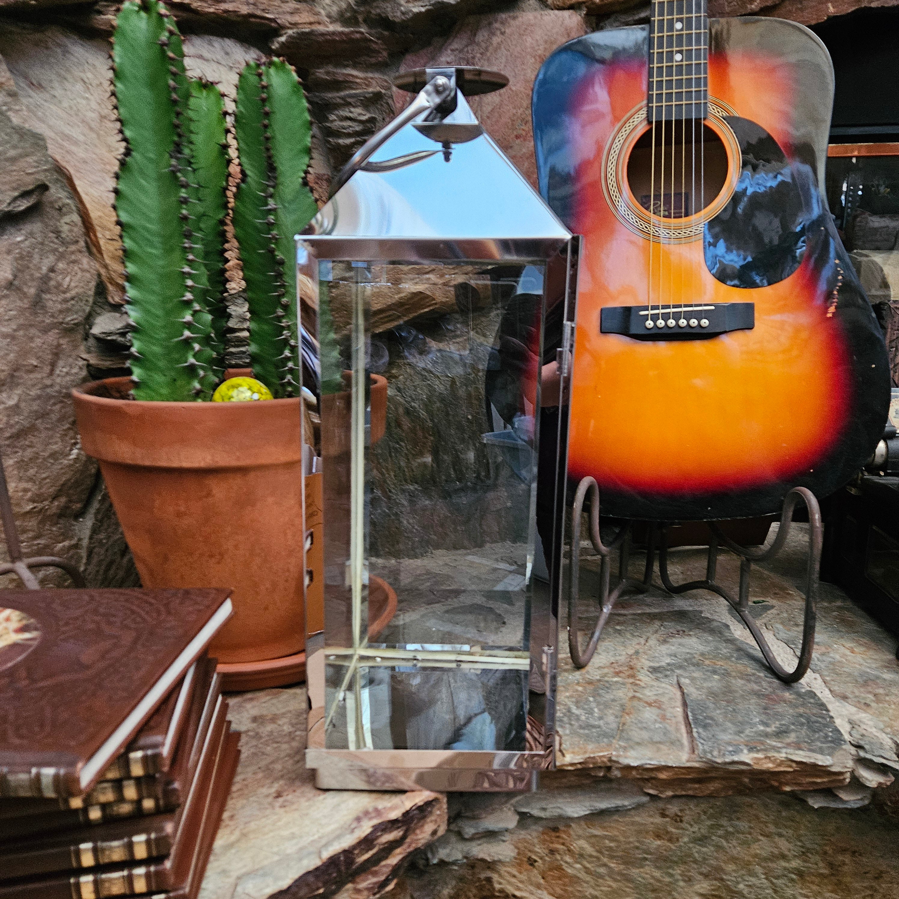 Chrome Hurricane Lantern