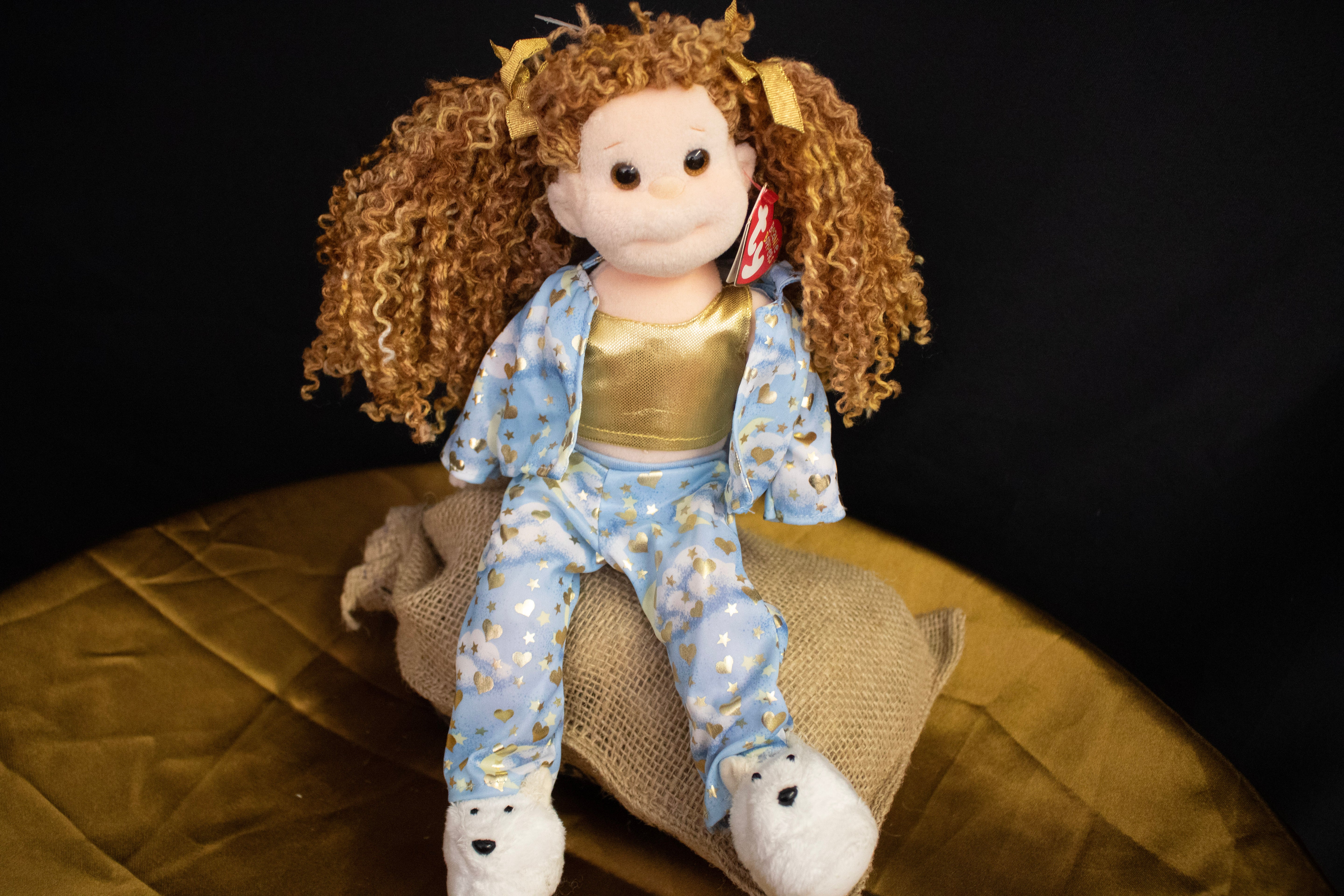 Vintage Ty Beanie Boppers "Pajama Pam" with tag