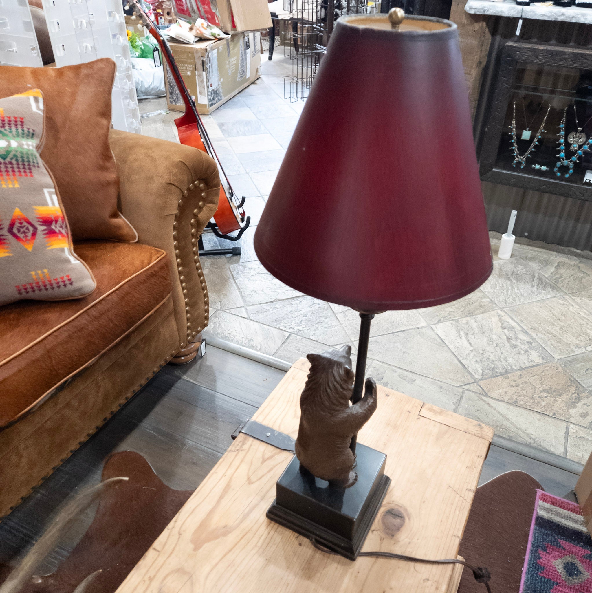 Lodge-Style Bear lamp
