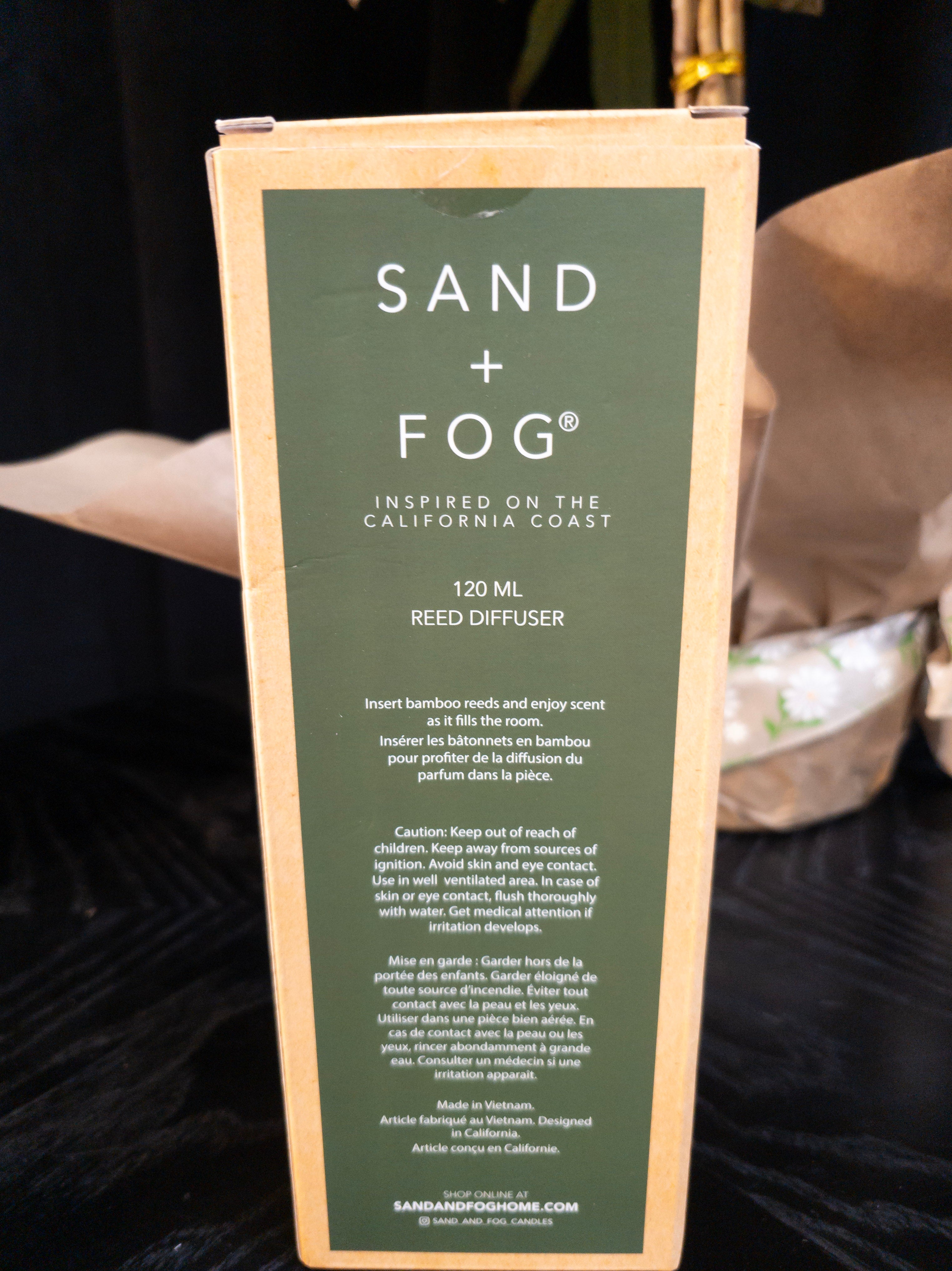Sand + Fog Blu Eucalyptus & Fir Scented Reed Diffuser