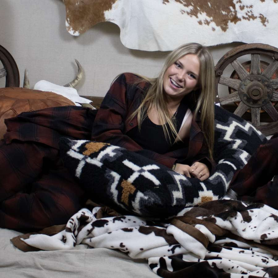 Red & Black Plaid Pendleton Pajama Set