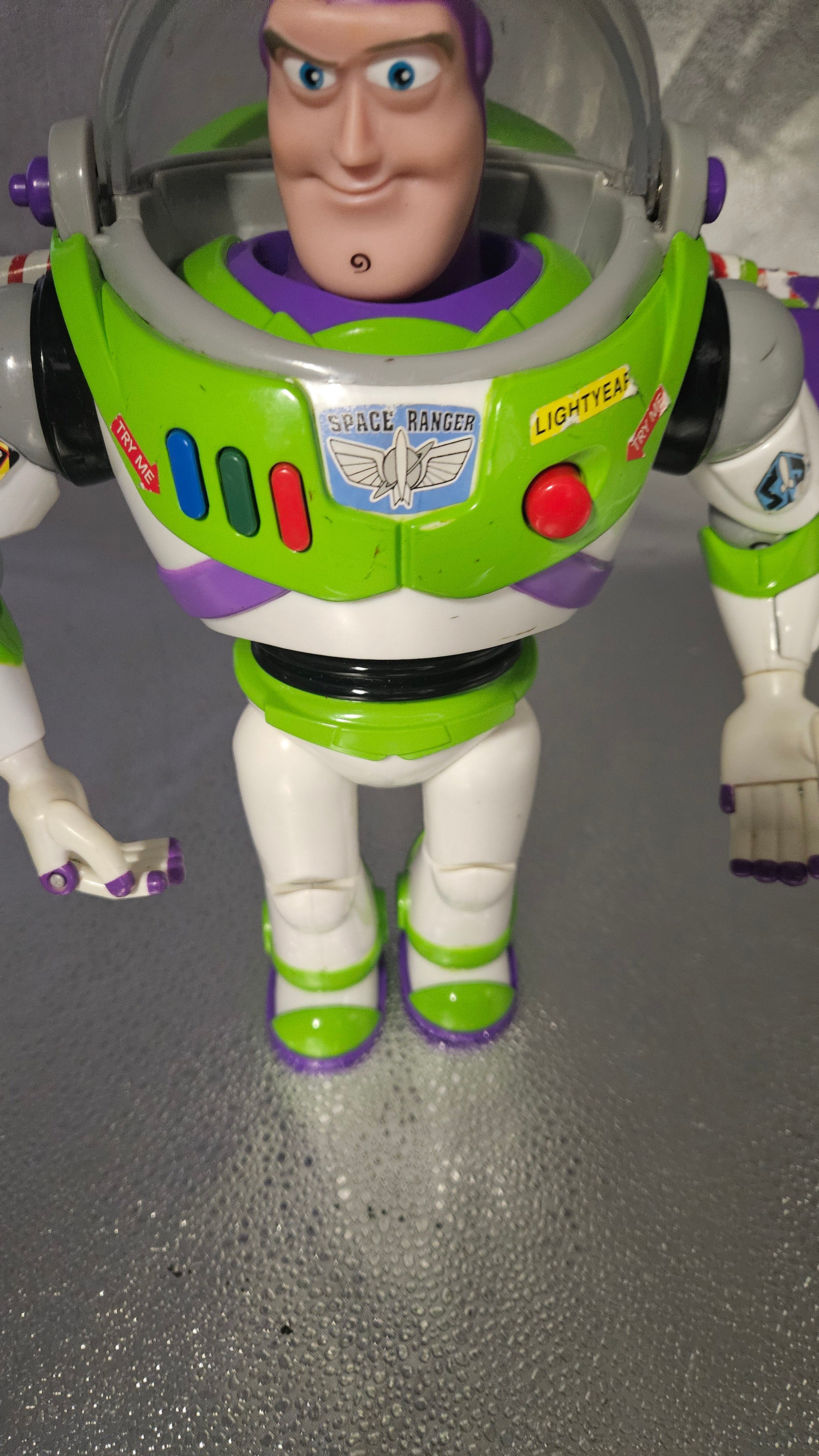 Disney Pixar Toy Story Buzz Lightyear 12" Talking Action Figure w/ 2012 Barrel of Monkeys