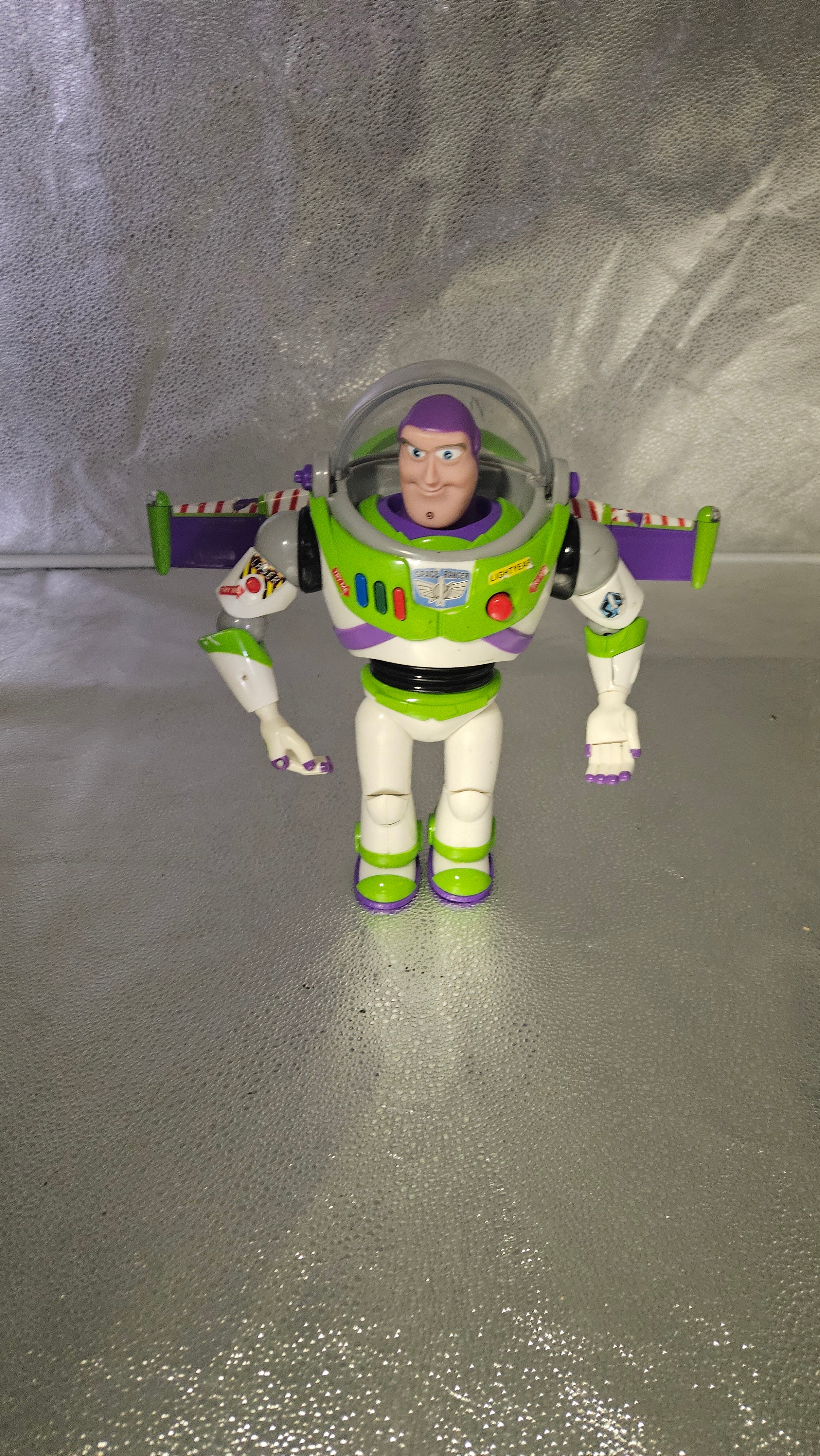 Disney Pixar Toy Story Buzz Lightyear 12" Talking Action Figure w/ 2012 Barrel of Monkeys