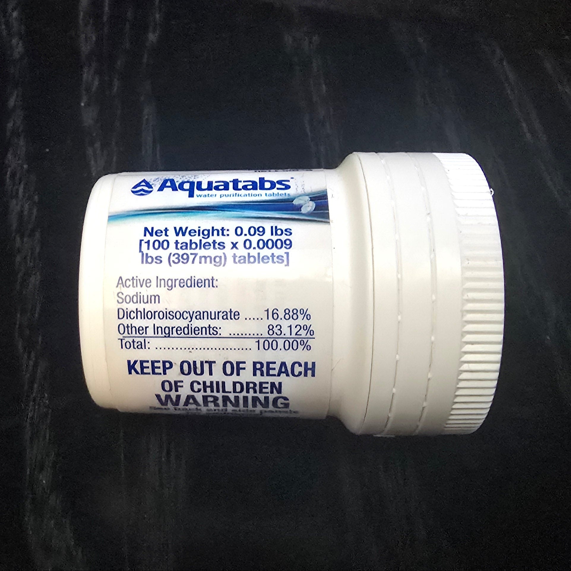 Aquatabs 397mg Water Purification Tablets (100 Pack)