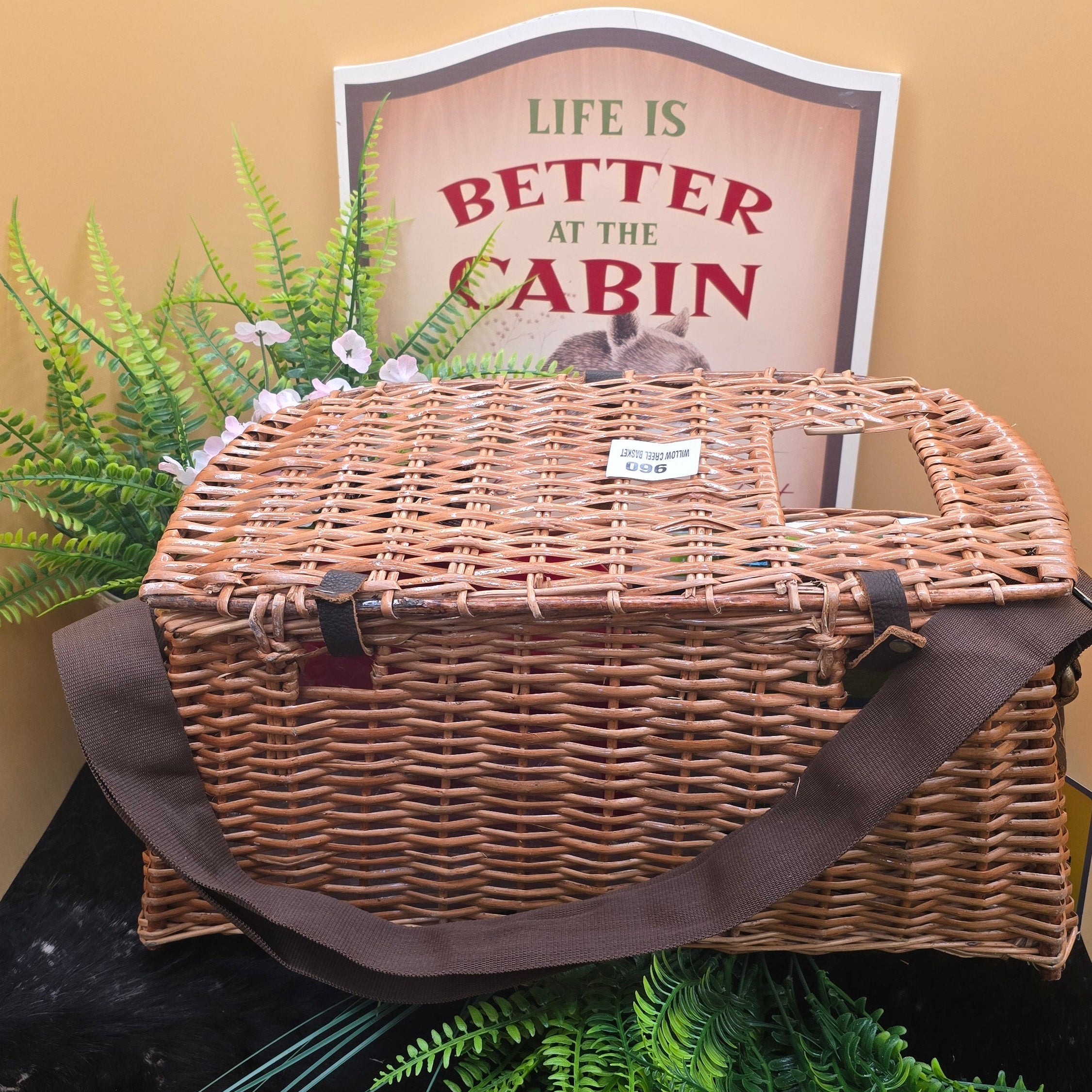 White River Fly Shop Wicker Creel Basket