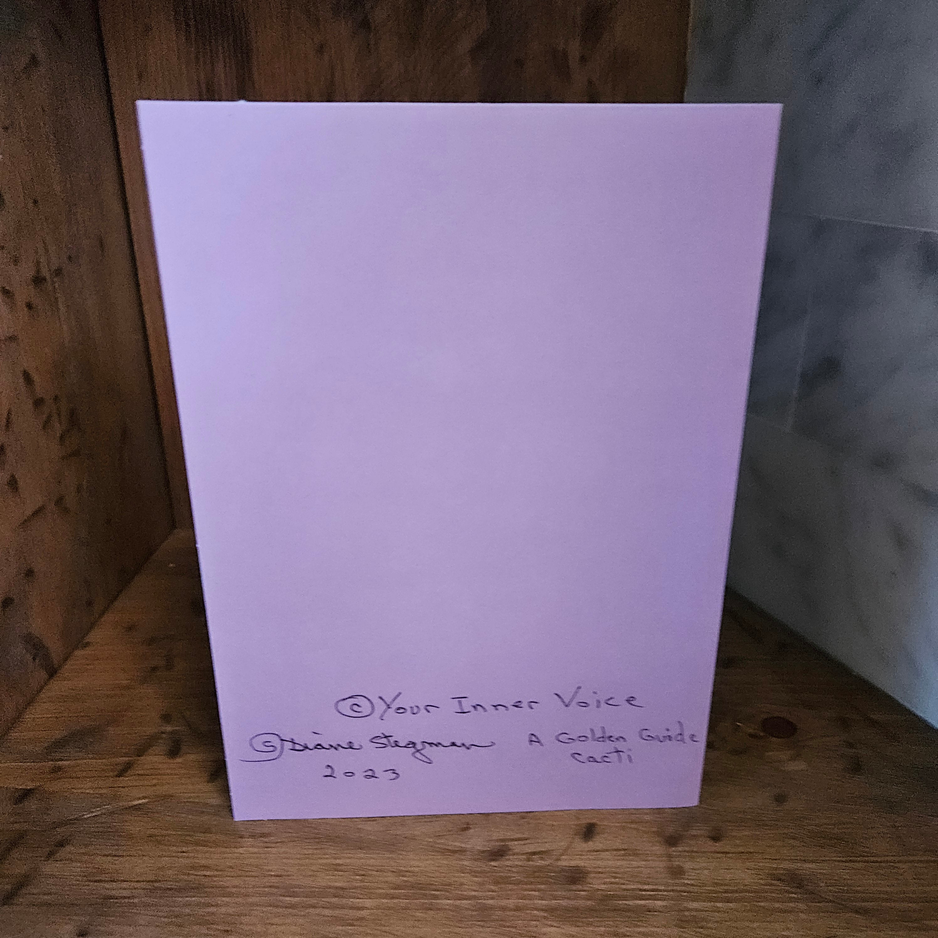 Beautifully Hand Crafted Custom Created Greeting Card Series by Diane Stegman "Cereus Stenopterus"
