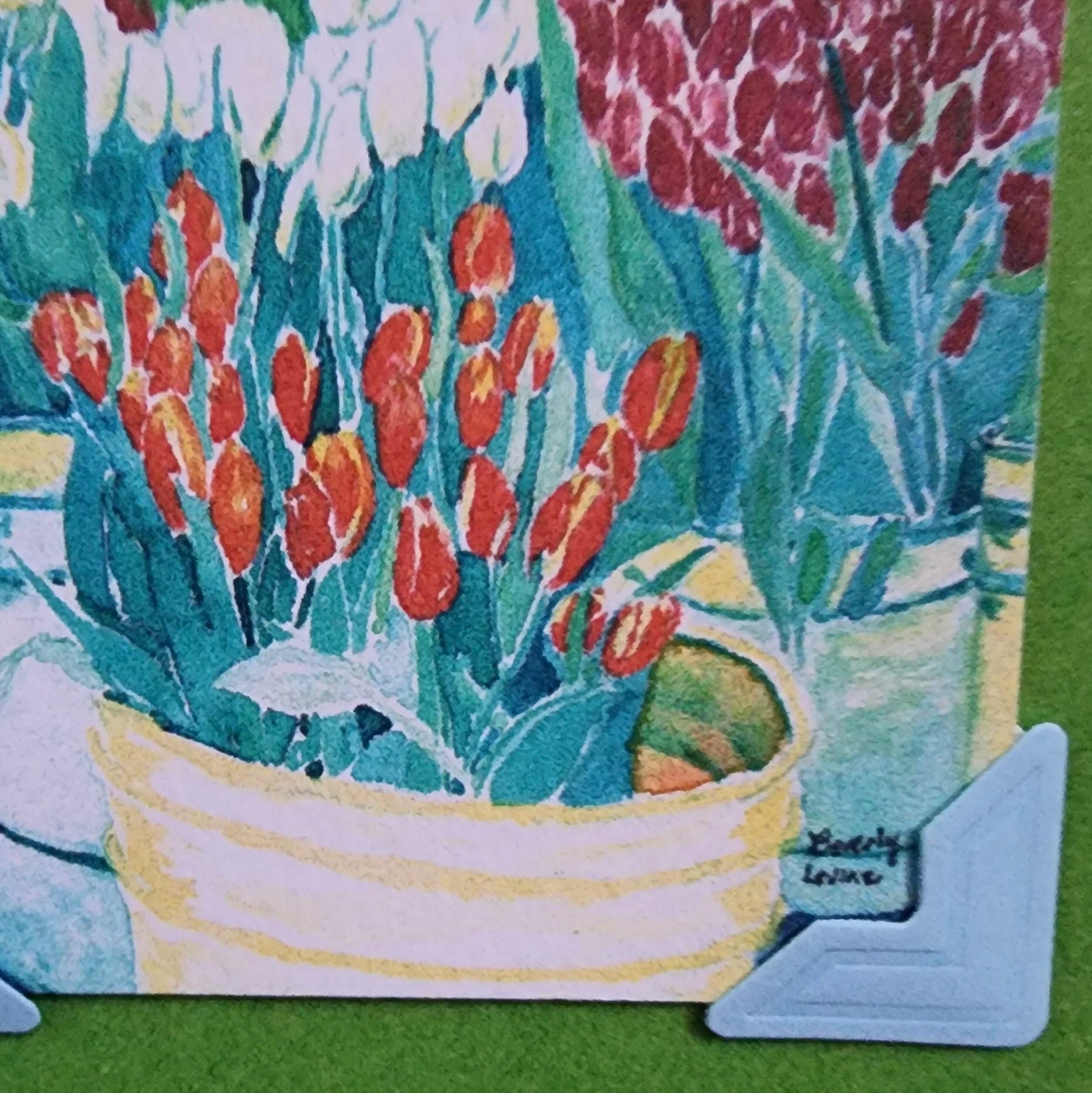 Beautifully Hand Crafted Custom Created Greeting Card Series by Diane Stegman "Flower Pots"