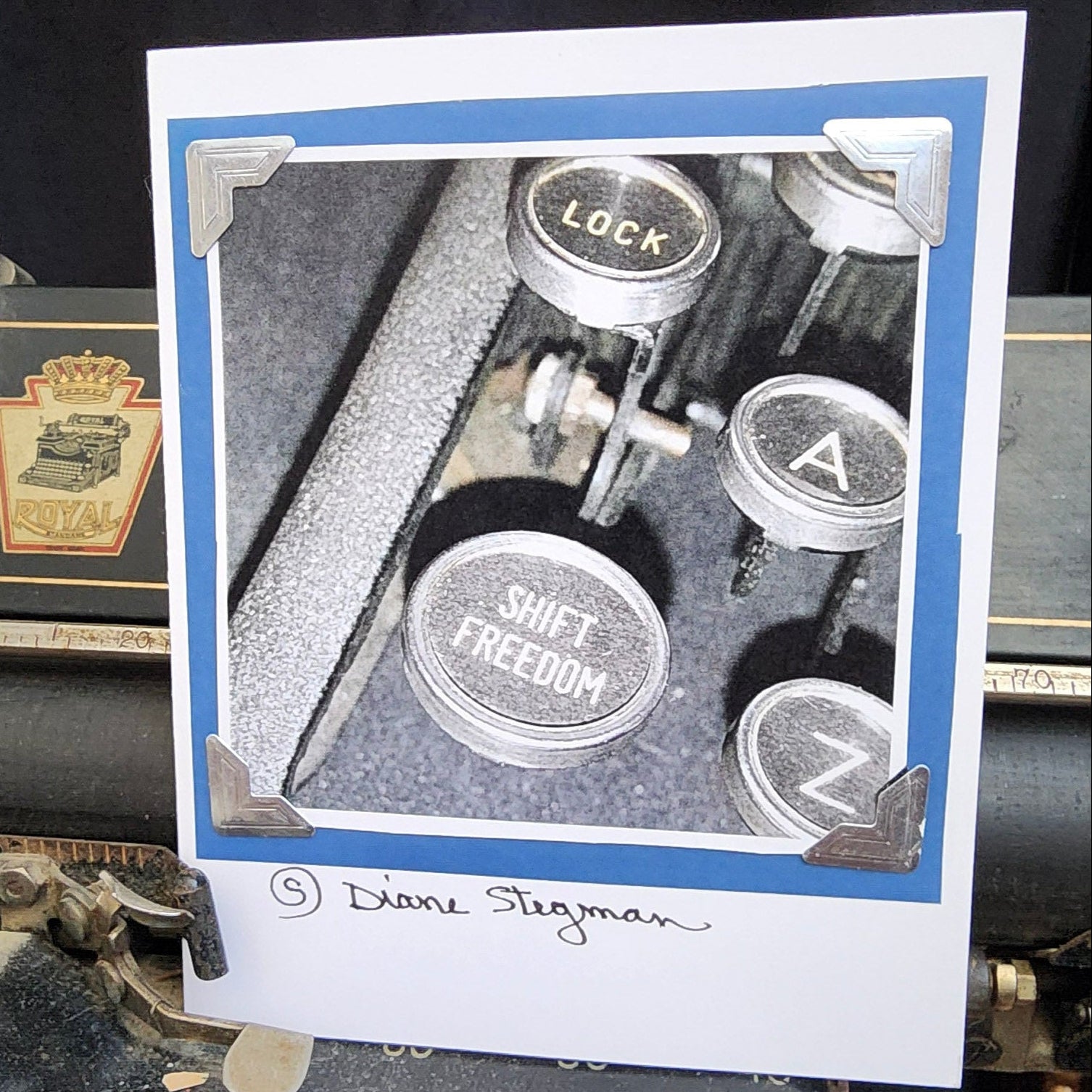 Beautifully Hand Crafted Custom Created Greeting Card Series by Diane Stegman "Shift Freedom"
