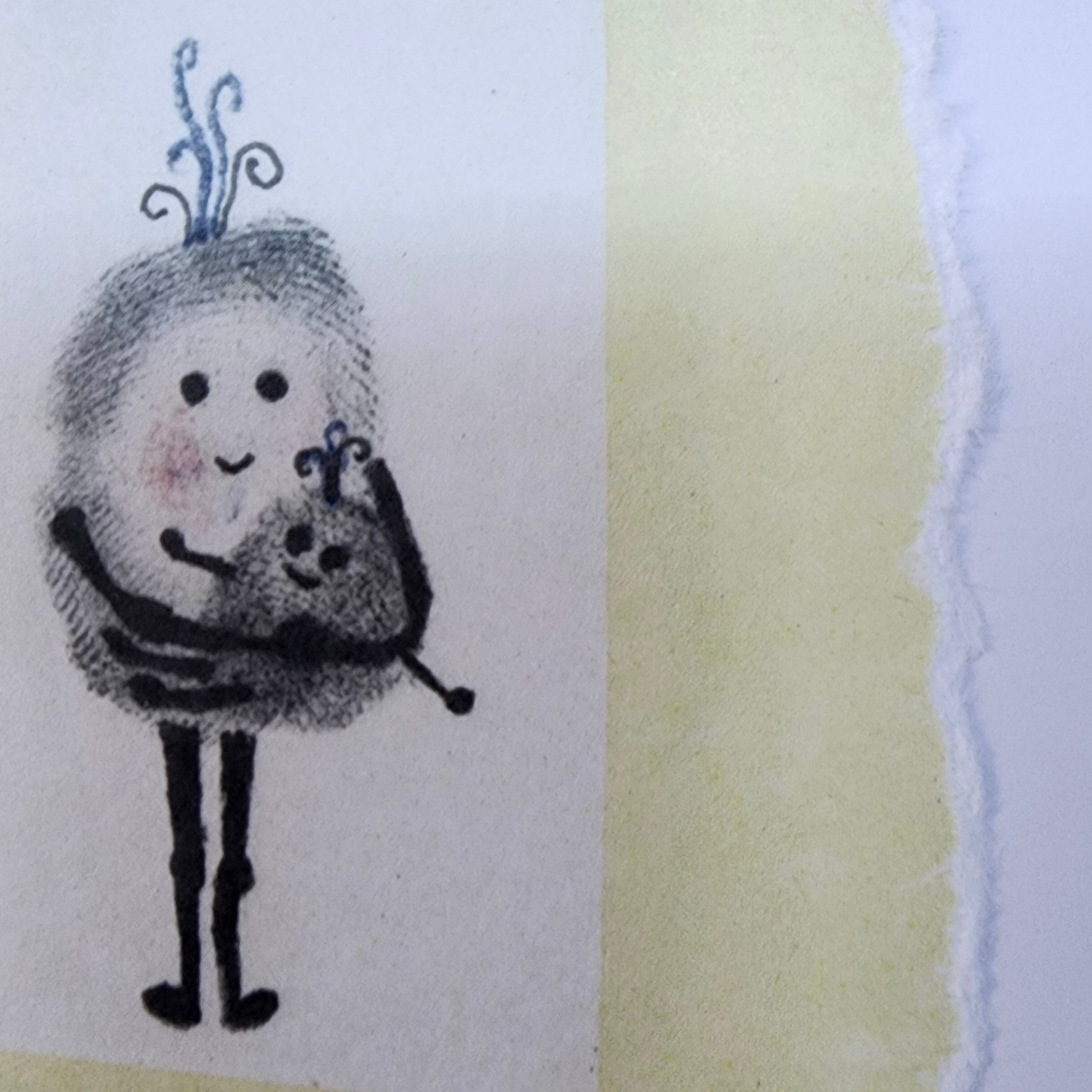 Beautifully Hand Crafted Custom Created Greeting Card Series by Diane Stegman "Birth"