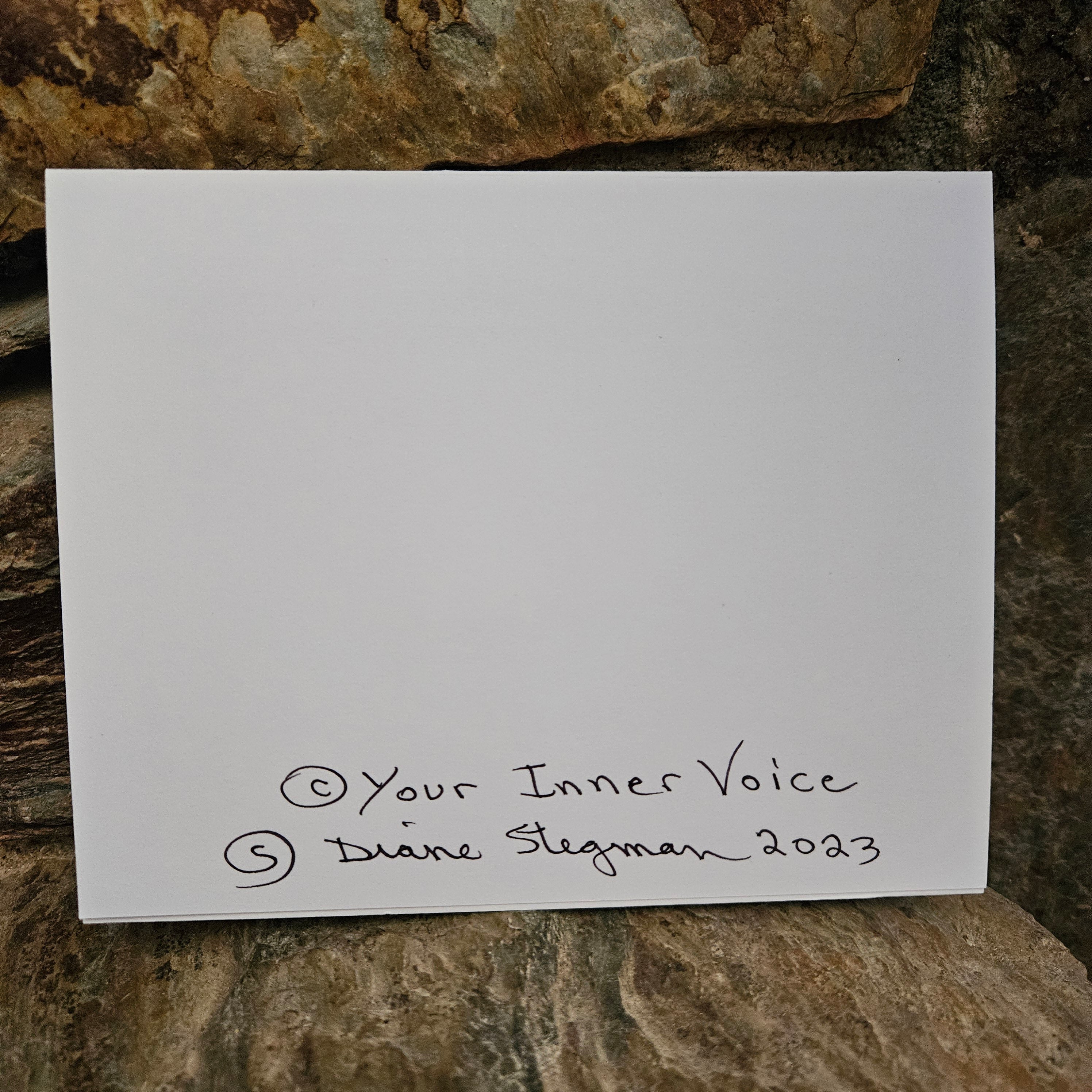 Beautifully Hand Crafted Custom Created Greeting Card Series by Diane Stegman "Lake Sunset"