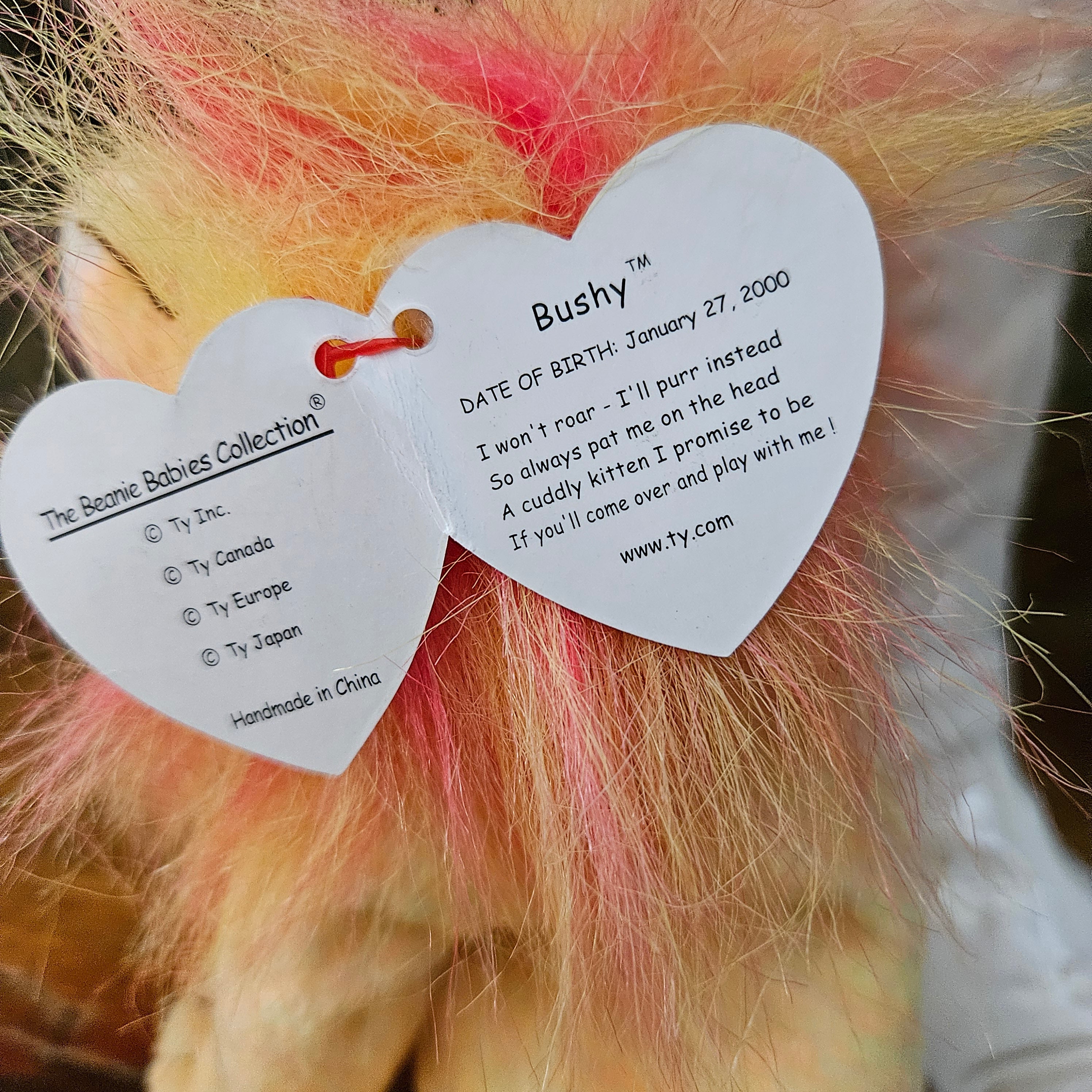 Ty Beanie Babies "Bushy the Lion"