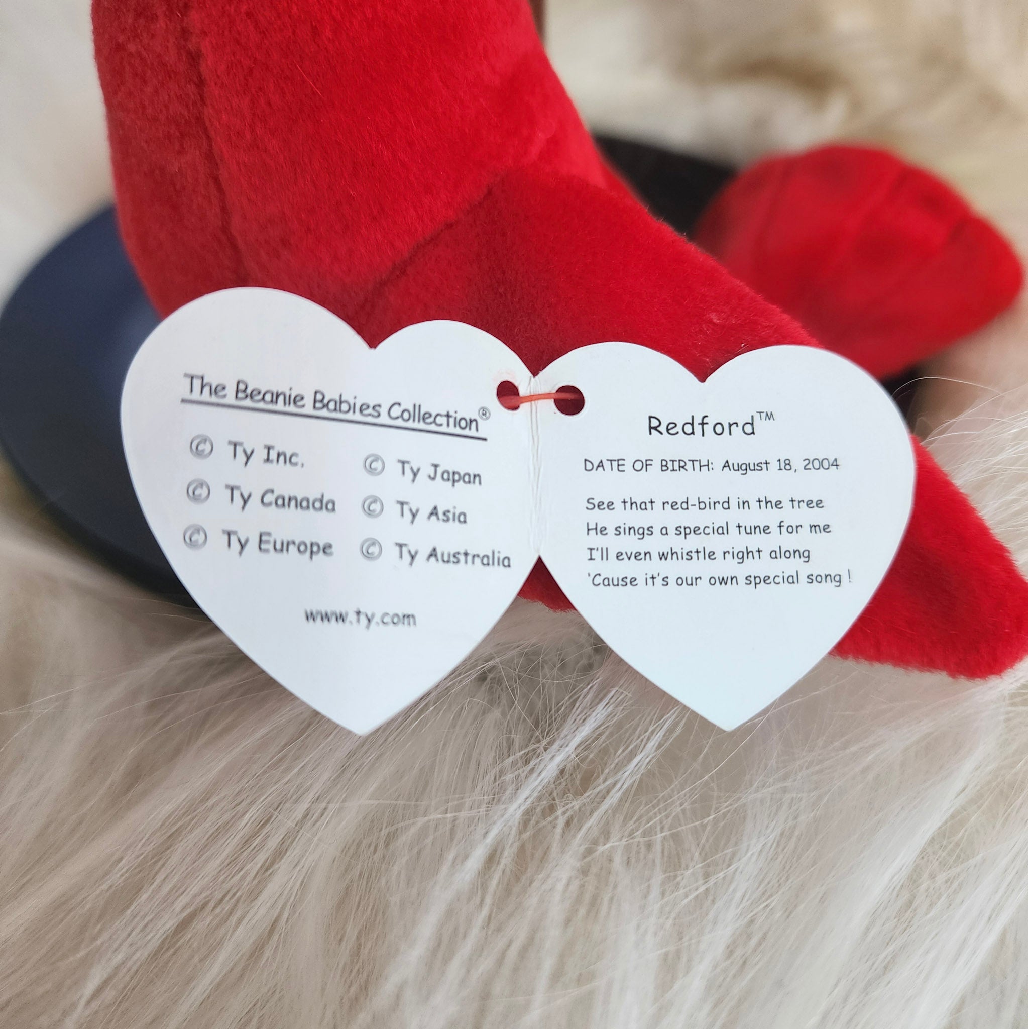 Ty Beanie Babies "Redford the Cardinal"