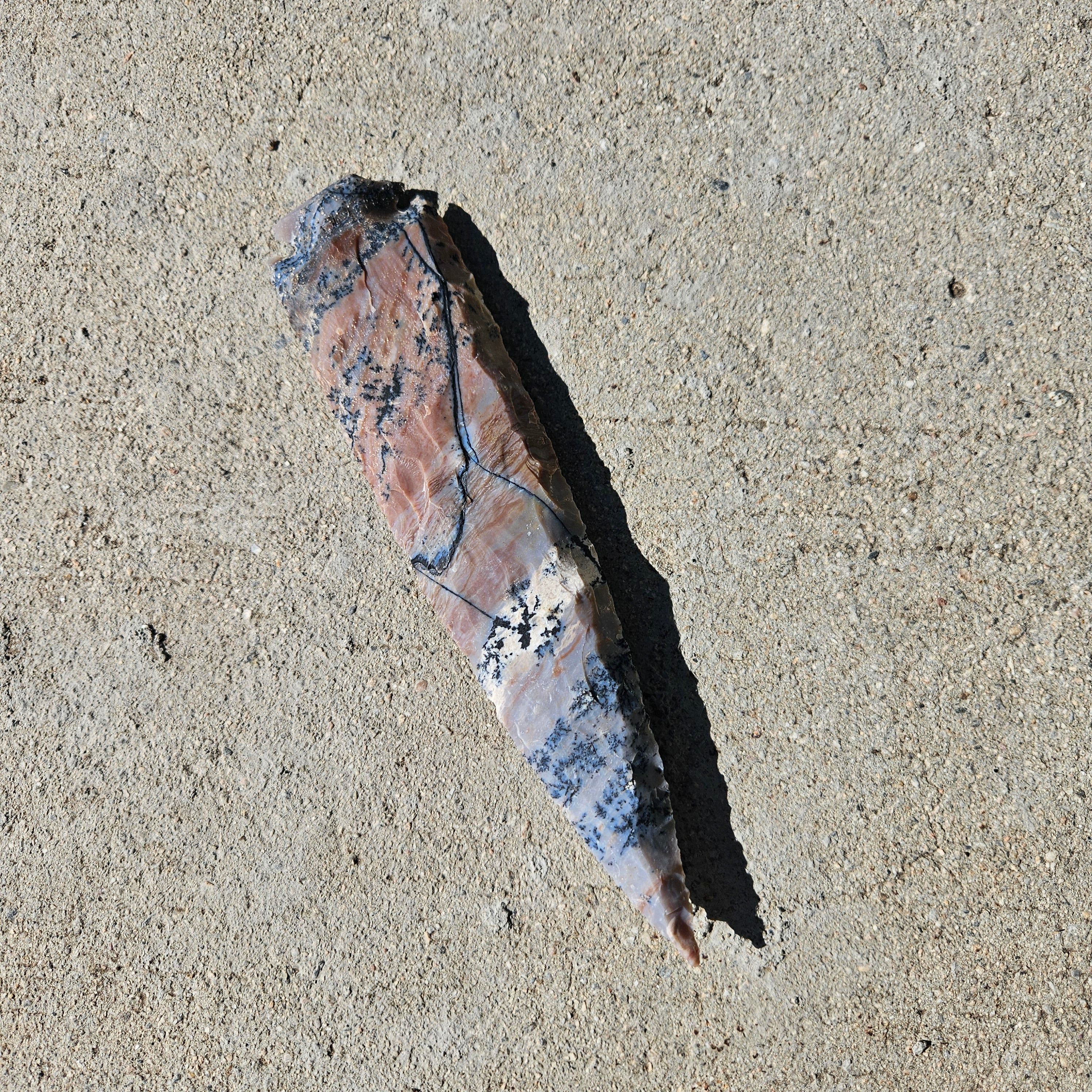 7" Flint Spearhead Arrowhead