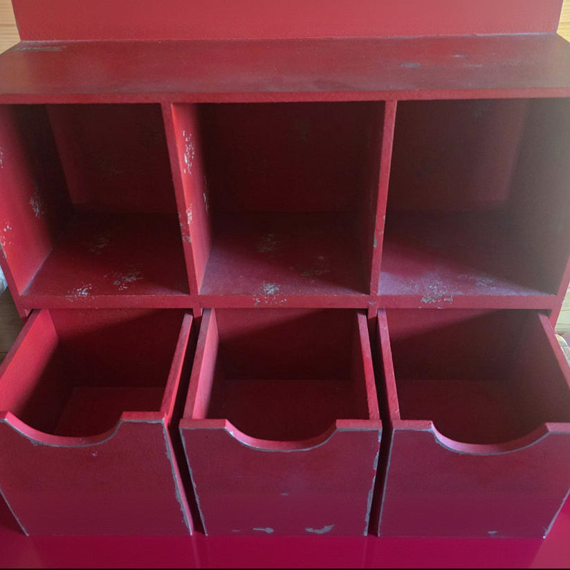 Vintage-Style Coca-Cola Wooden Display Cabinet