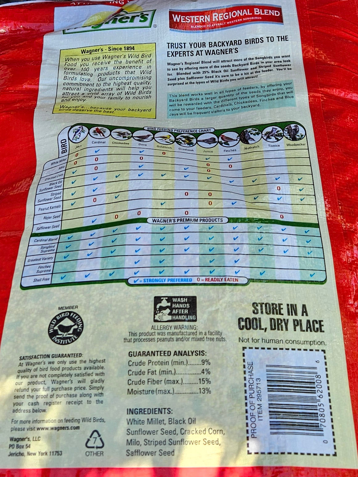 Wagner's Midwest Regional Blend Deluxe Wild Bird Food, 20-lb bag