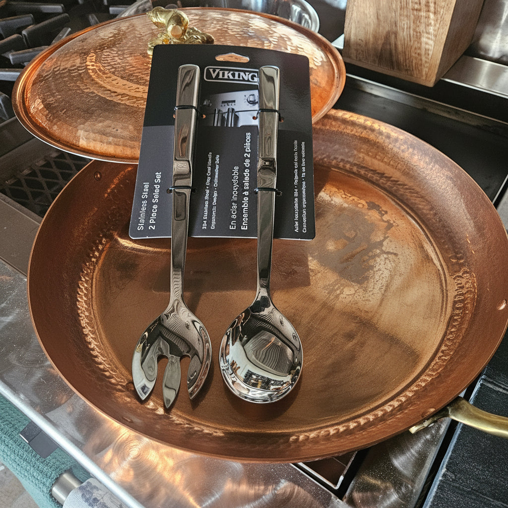 Viking Stainless Steel 2 Piece Salad Set