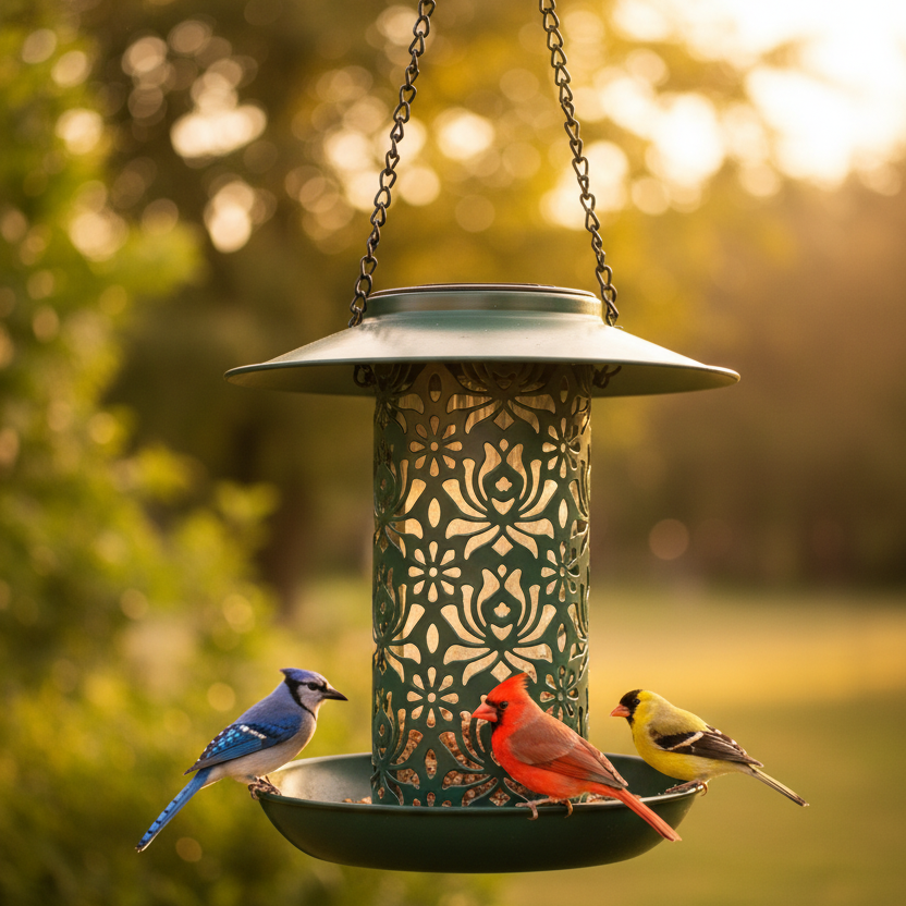 SWEETFULL Solar Bird Feeder