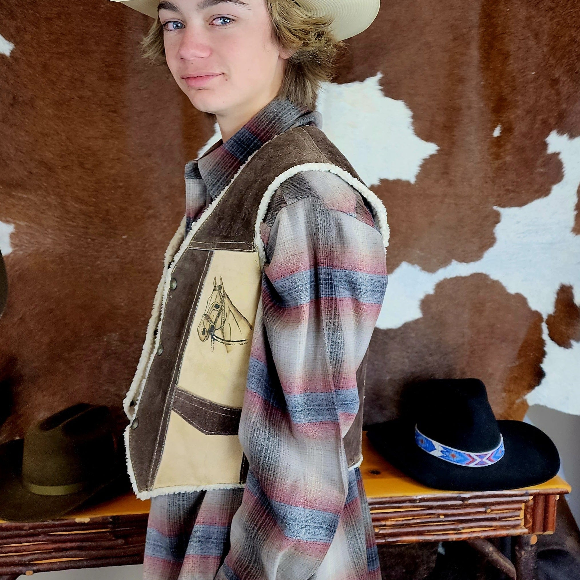 Vintage Unique Western Cowboy Cactus Brand Autenticos De.