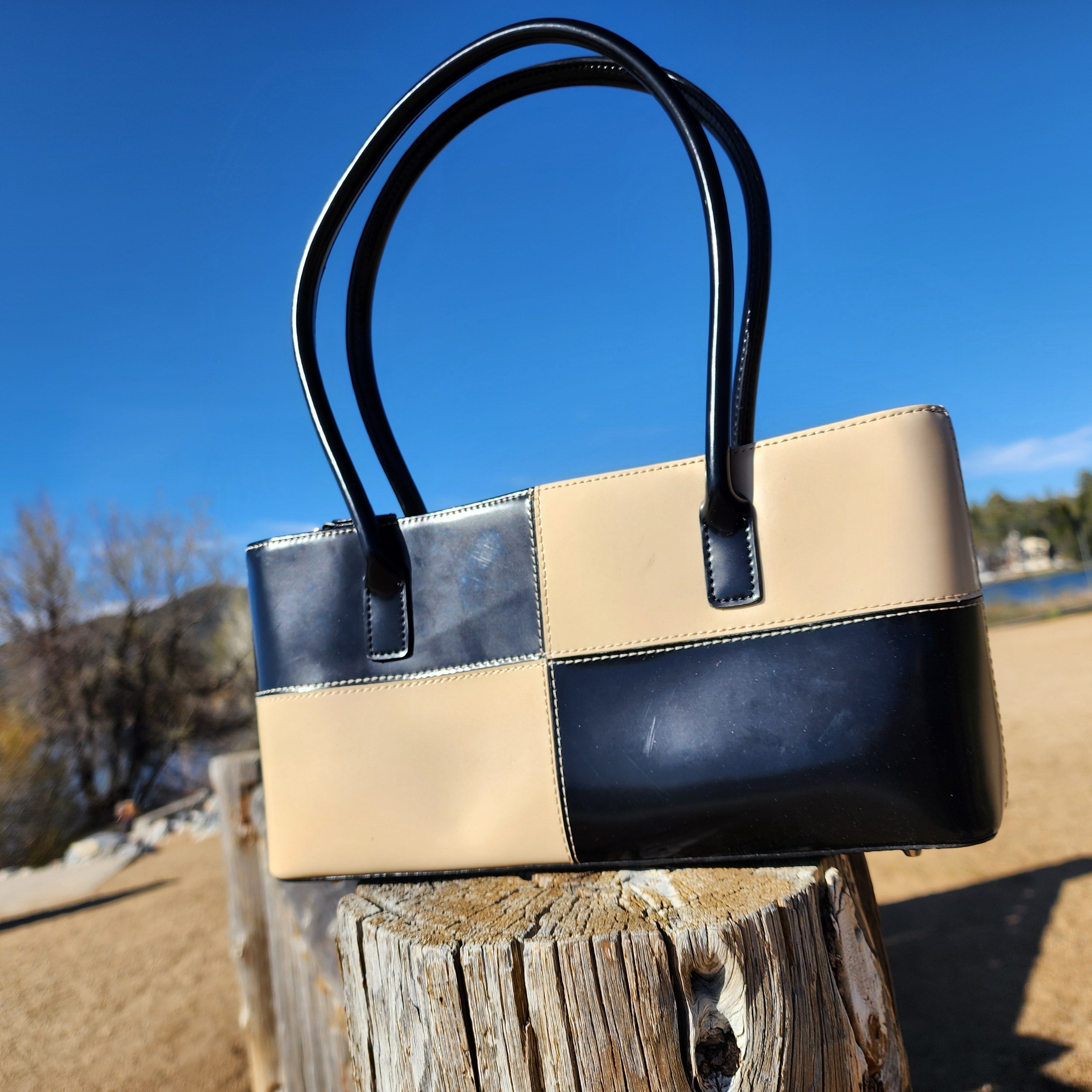 Gucci Retro Black & White Handbag