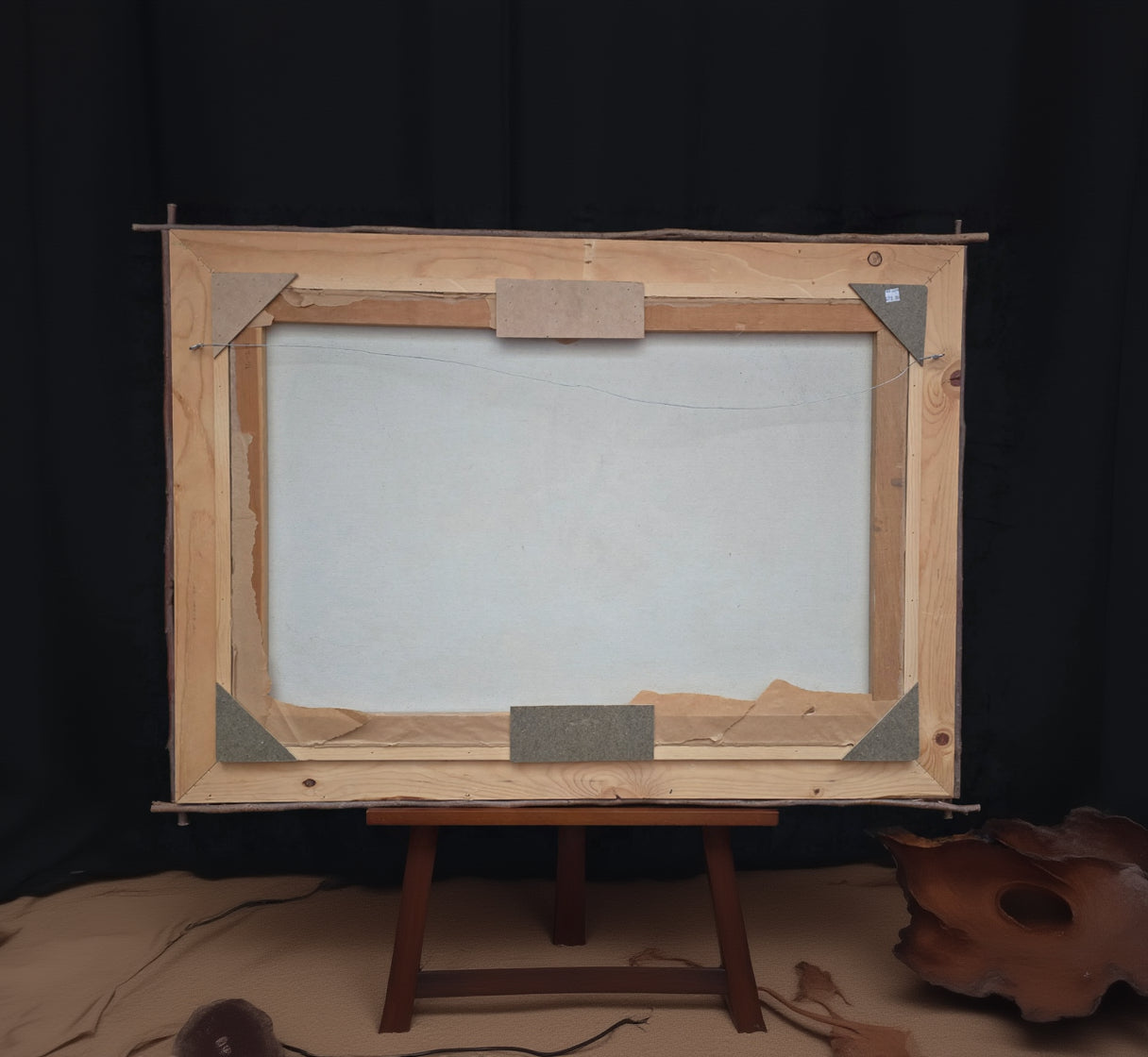 “War Indian on Bareback” by Shirley C. Capra in Custom Rustic Western Frame by Richard Dirk