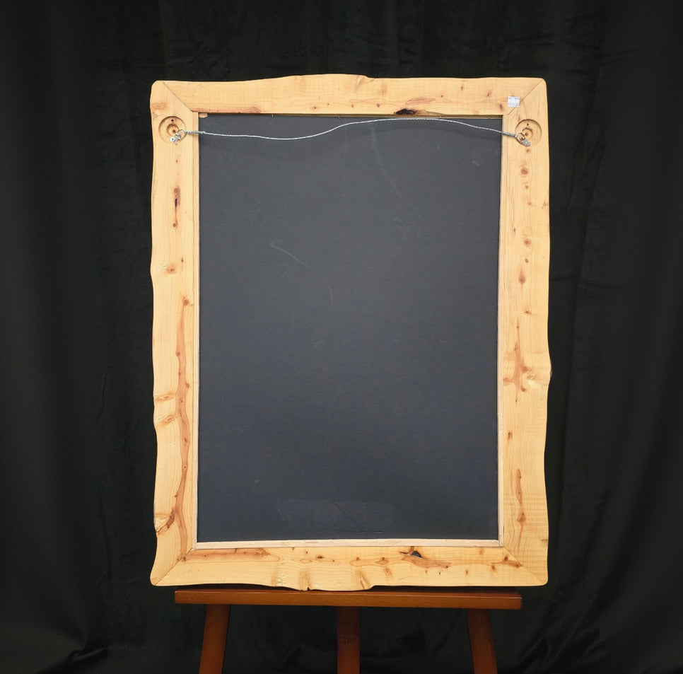 Original Alaskan Grizzly Bear Photo with Custom Log Frame