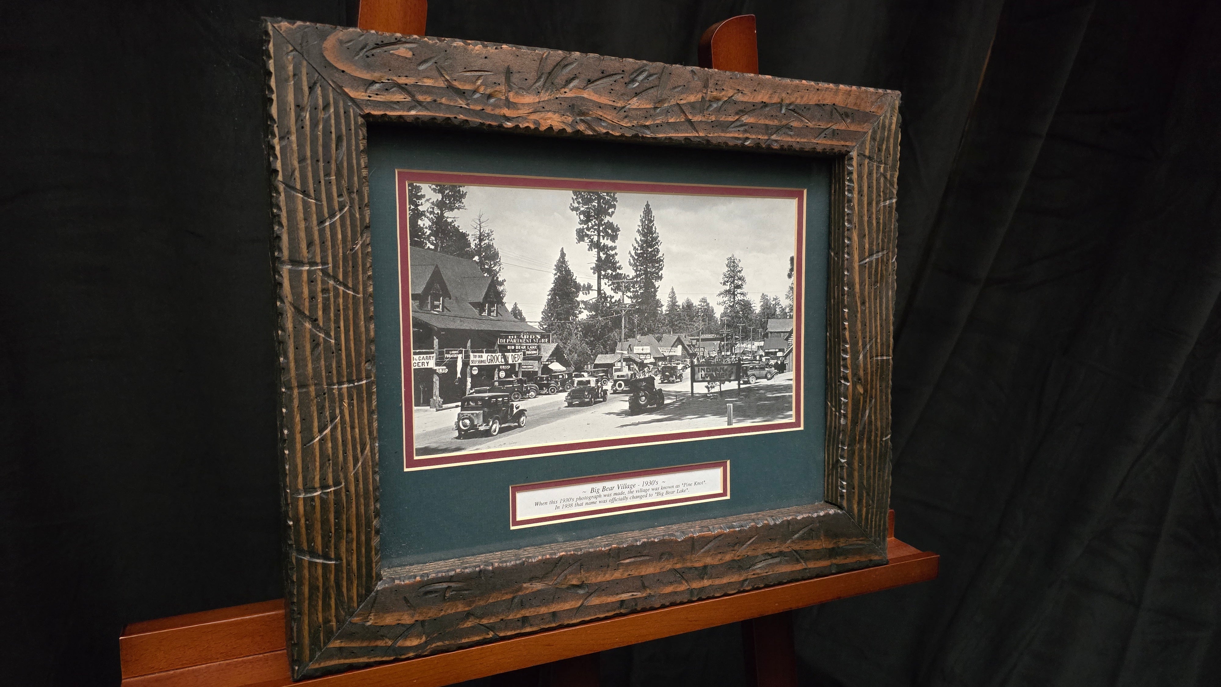 Big Bear Lake Village "Pine Knot" Framed Photographic Print