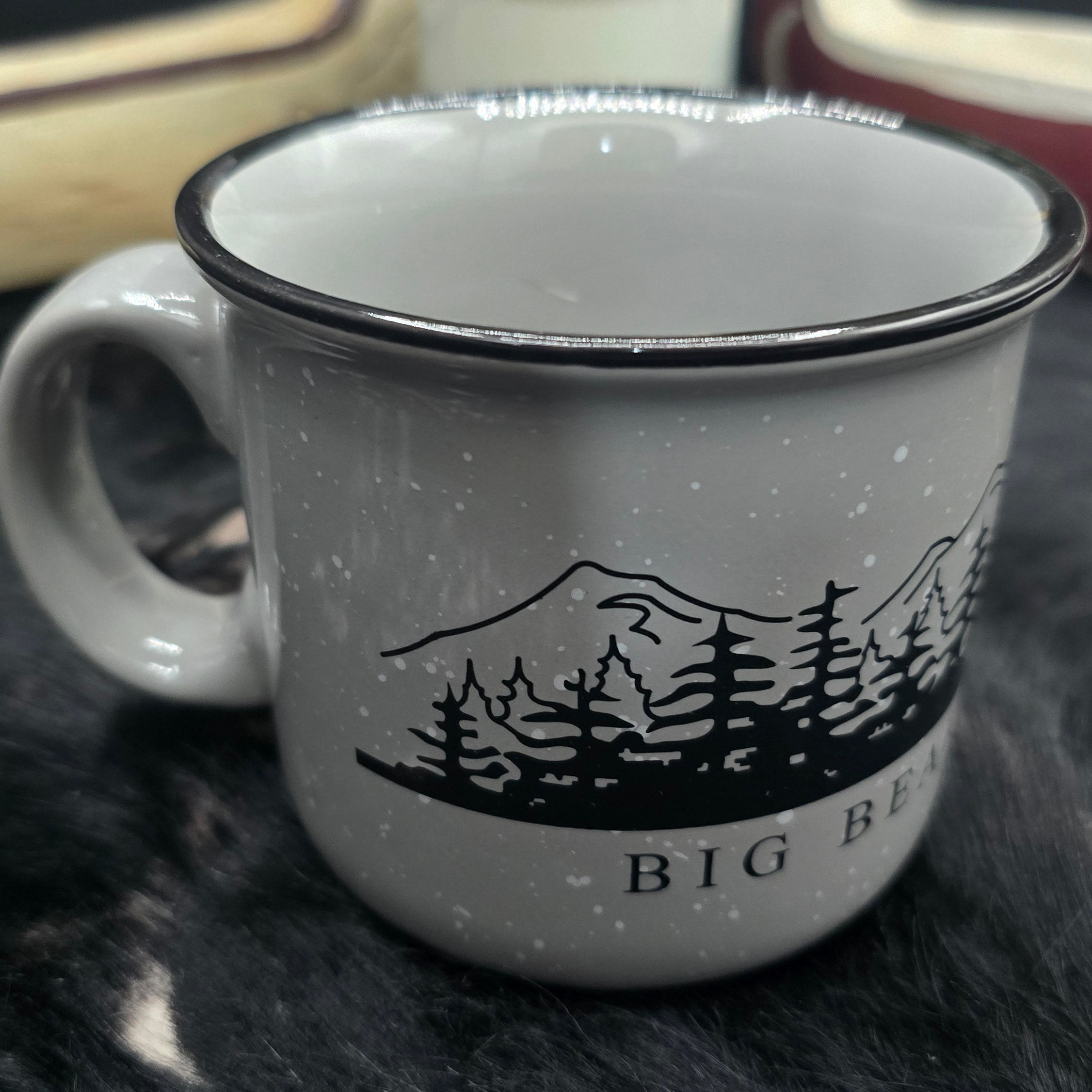 Big Bear California Campfire Ceramic Coffee Mug Large
