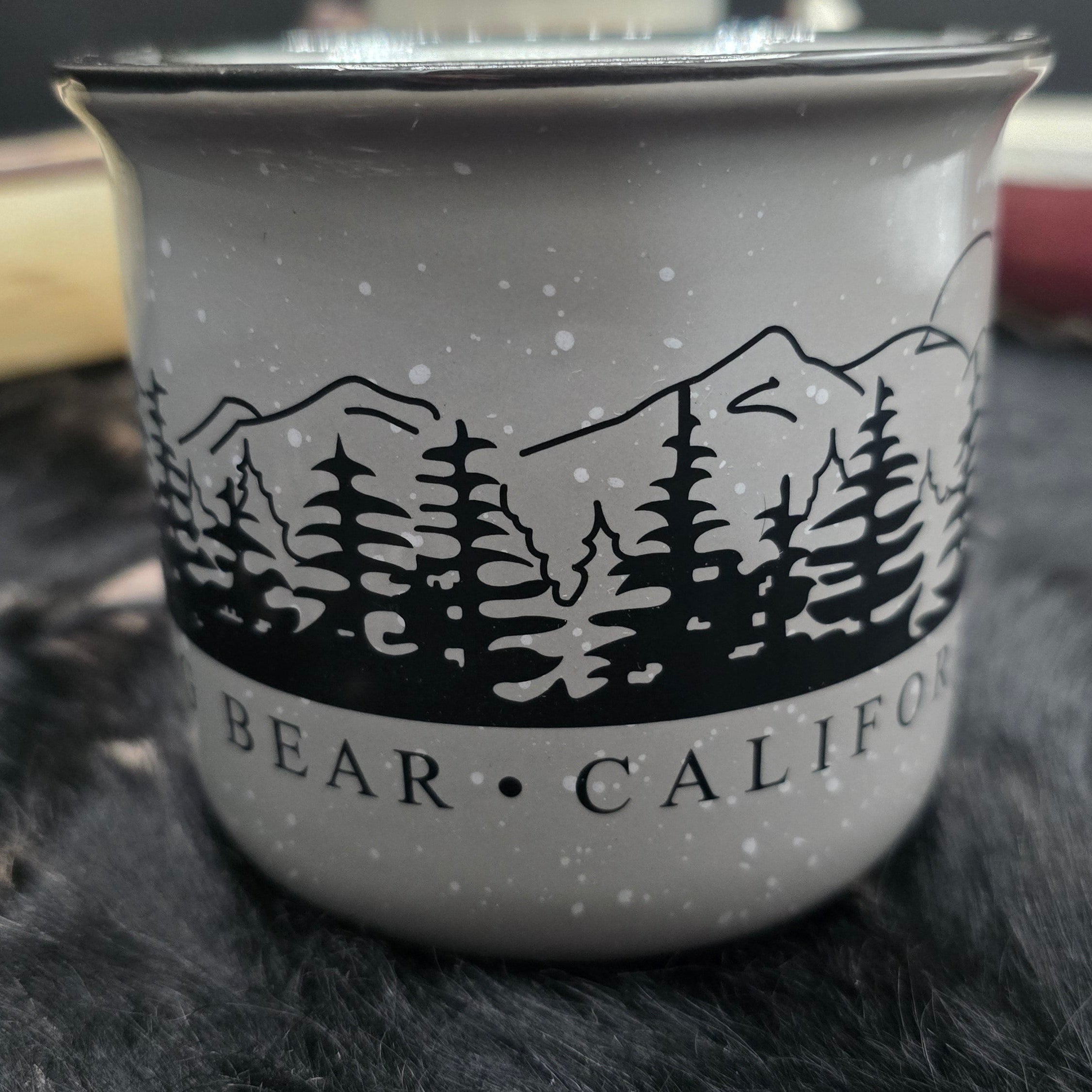 Big Bear California Campfire Ceramic Coffee Mug Large