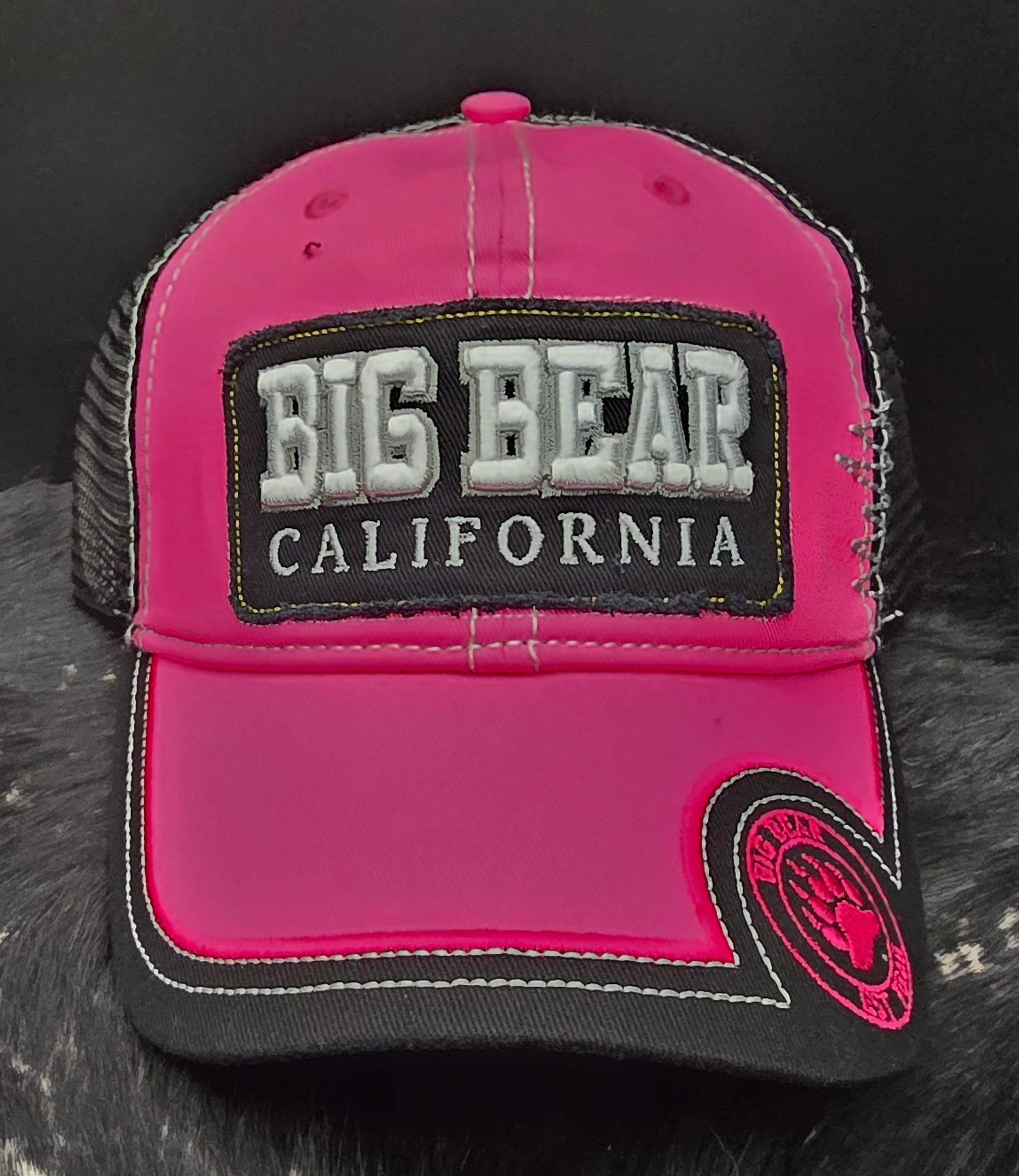 Big Bear California mesh adjustable velcro hat