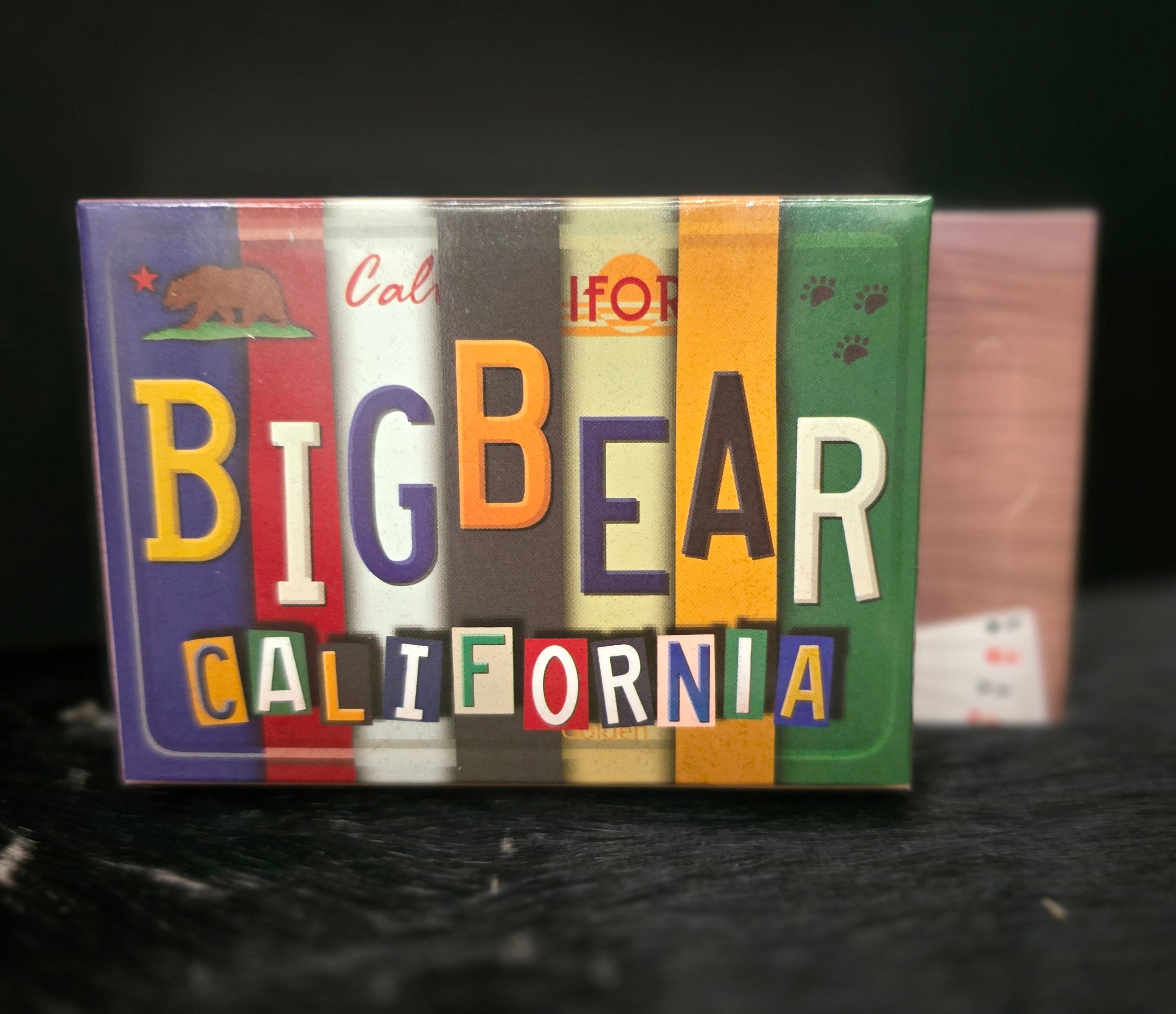 Big Bear California Playing Cards License Plate Collage Poker Deck Souvenir