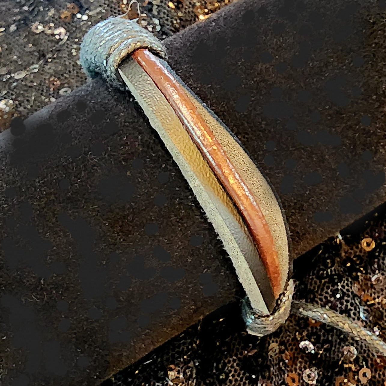 Leather and Jute Cord Adjustable Bracelet