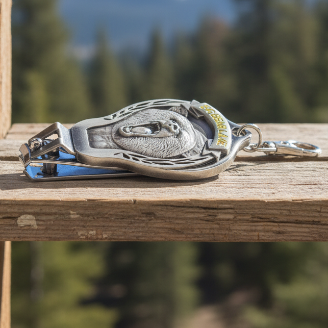 Big Bear California 3 in 1 Nail Clippers File and Bottle Opener Key Chain