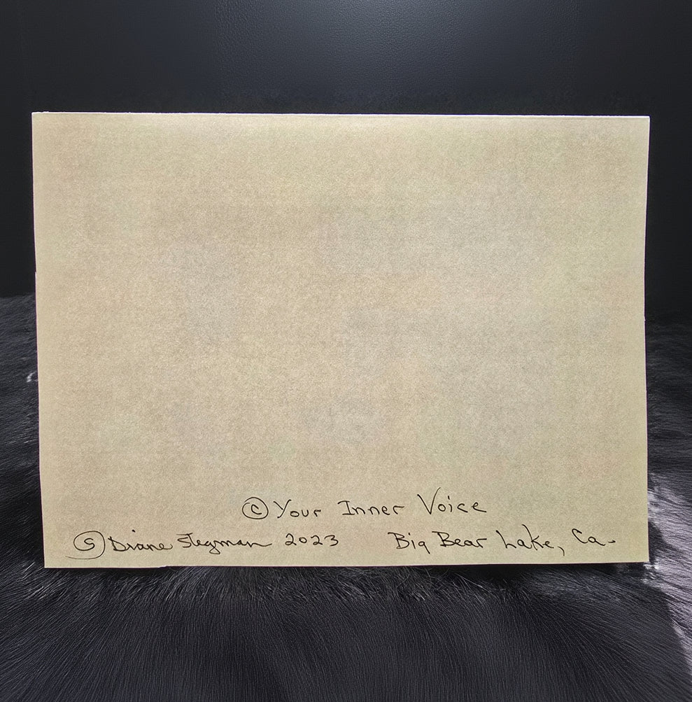 Beautifully Hand Crafted Custom Created Greeting Card Series by Diane Stegman "Treasure Island Big Bear Lake, California"