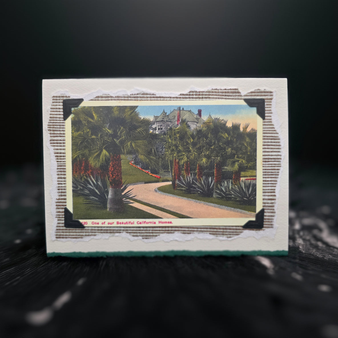 Beautifully Hand Crafted Custom Created Greeting Card Series by Diane Stegman "Beautiful California Home"