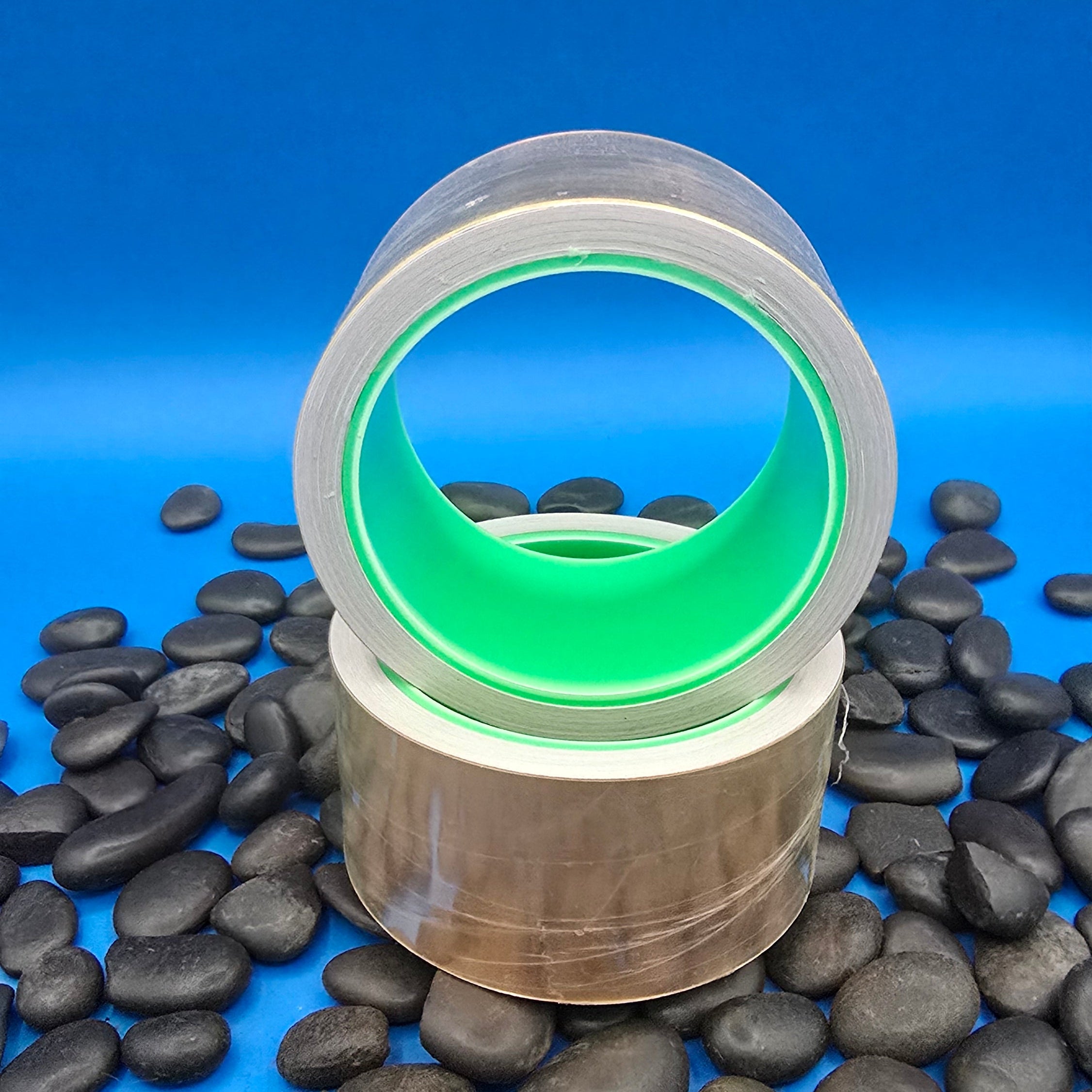 A box of copper foil tape with adhesive backing, emphasizing the product's use in electrical and shielding applications. Copper Foil tape