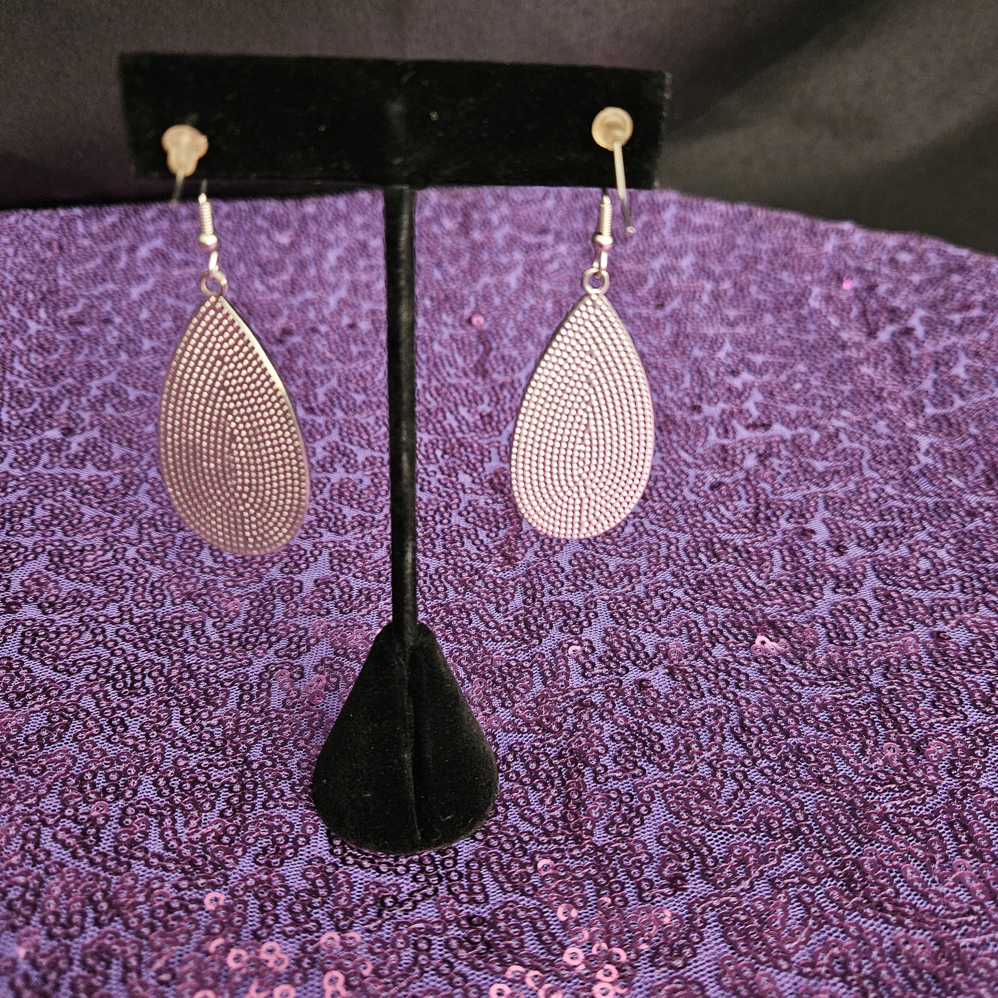 Paparazzi Bezel Set Honey Peach Teardrop Earring