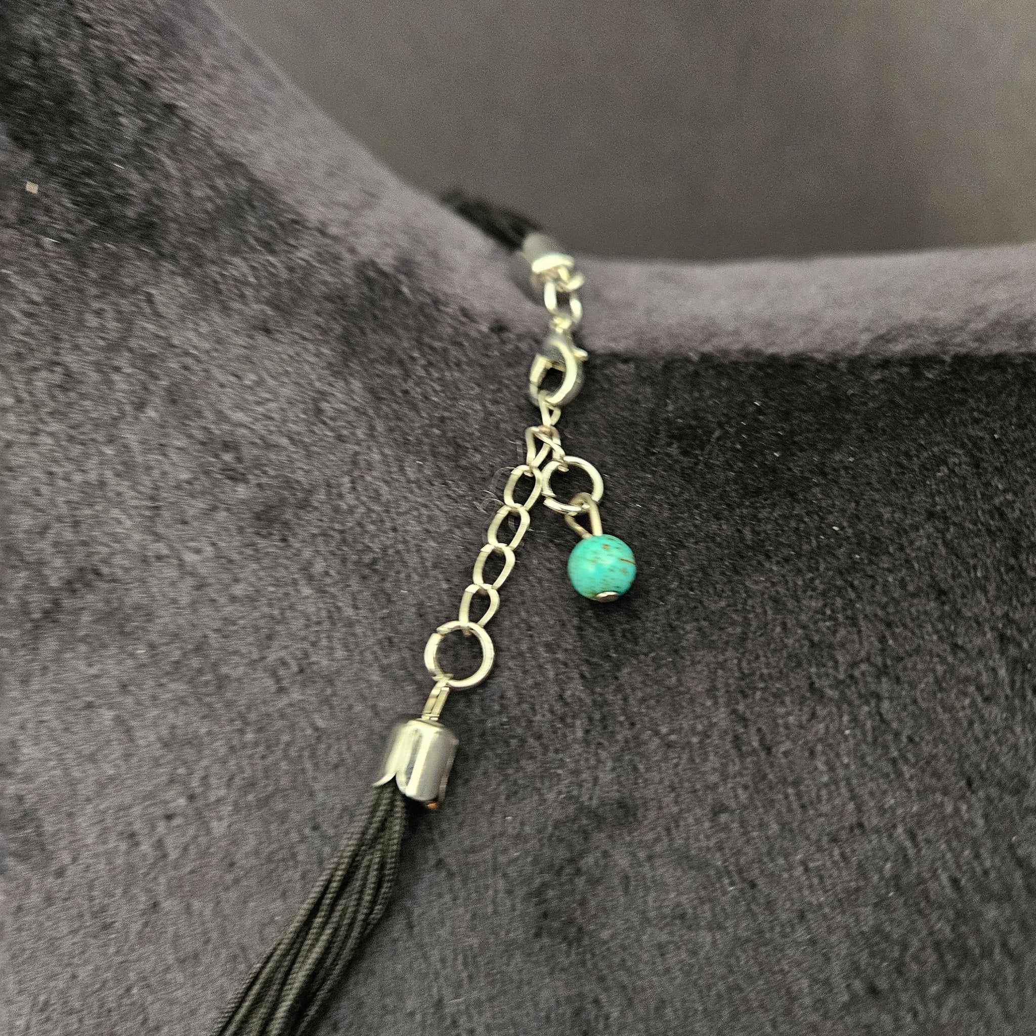 Turquoise Dyed Howlite Stone Necklace